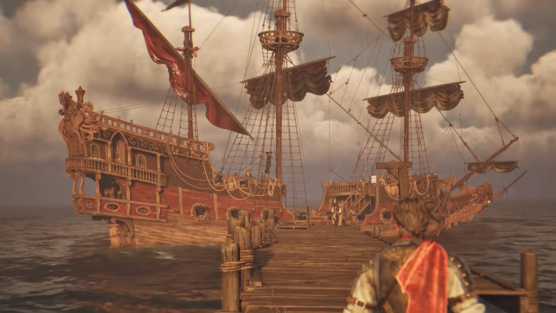 Boarding the galleon