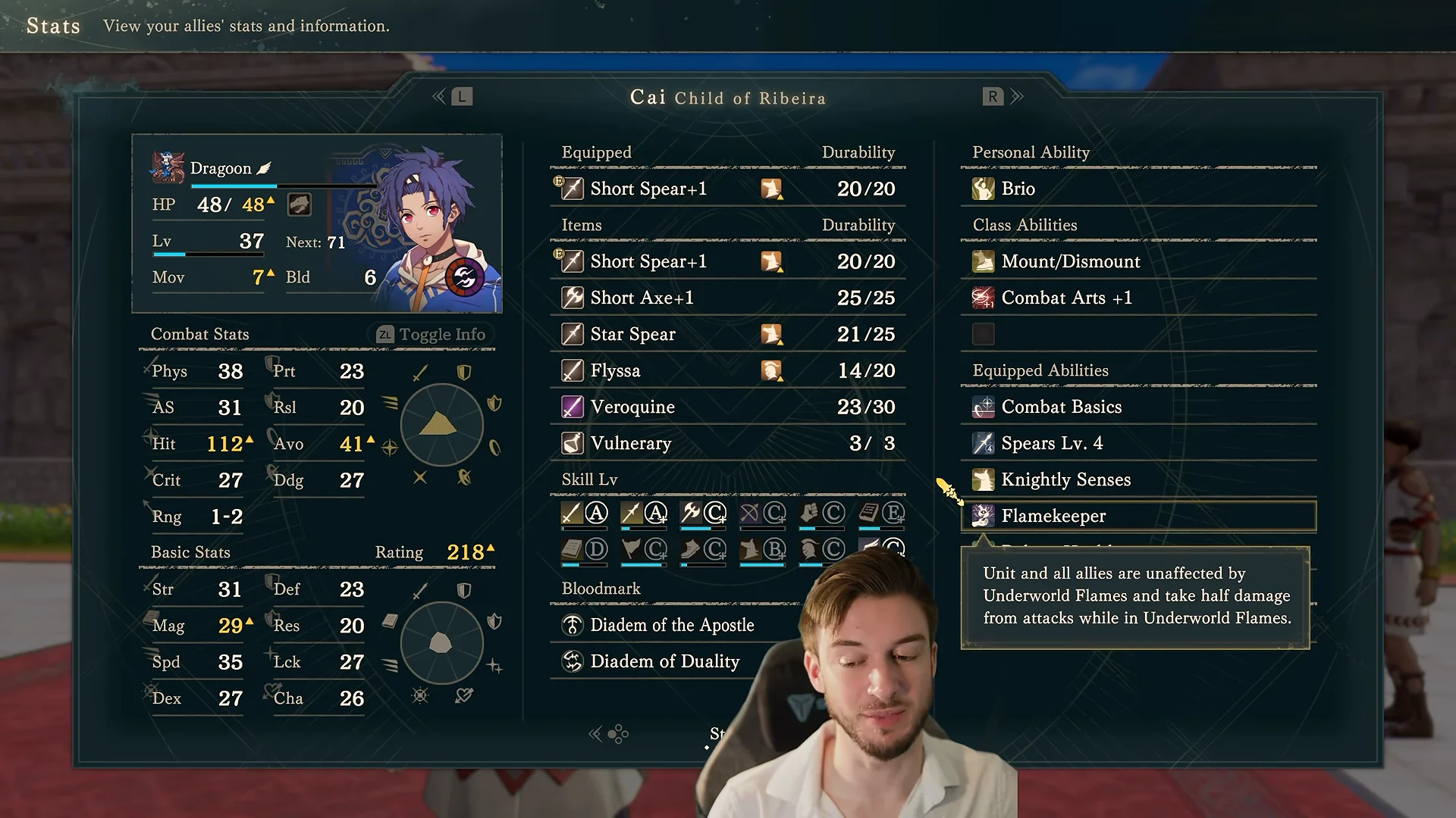 Cai's Abilities & Bloodmarks