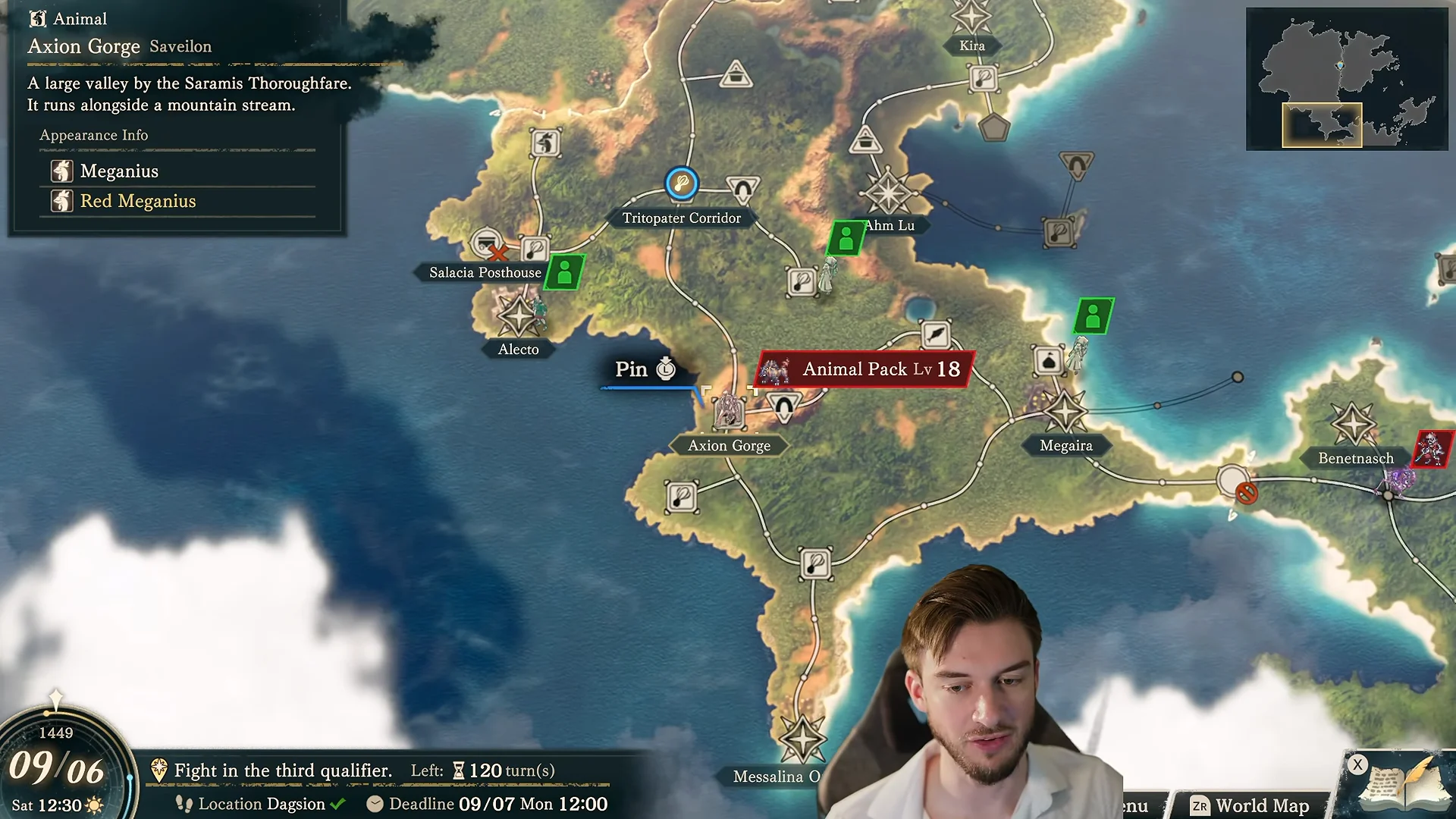Red Meganius Location