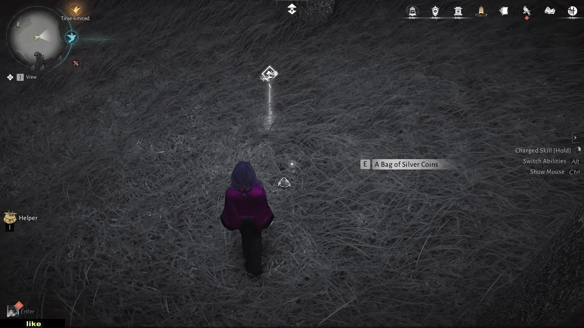 Bag of Silver Coins location