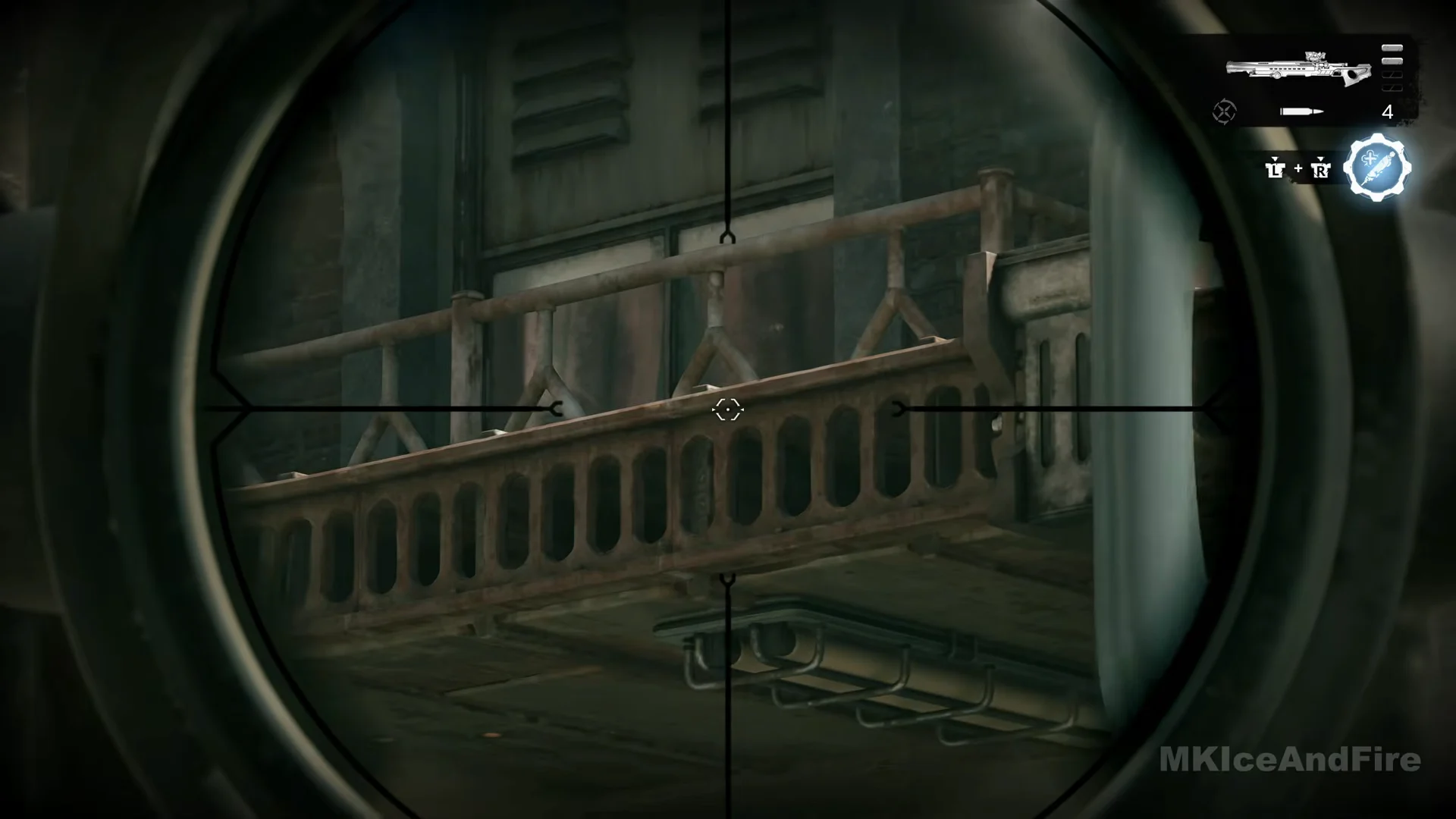 Longshot scope on the scaffold