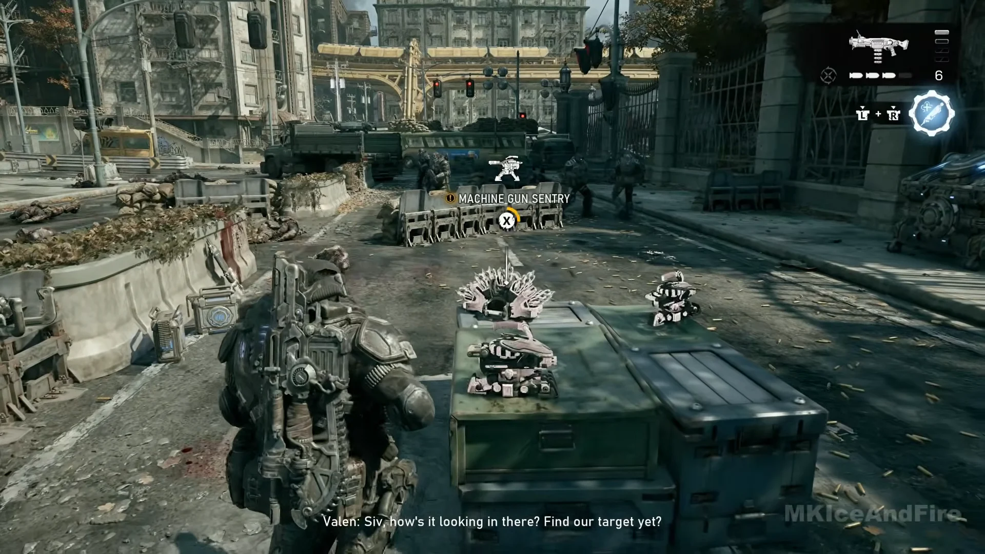 Sentry kits on the courthouse crate