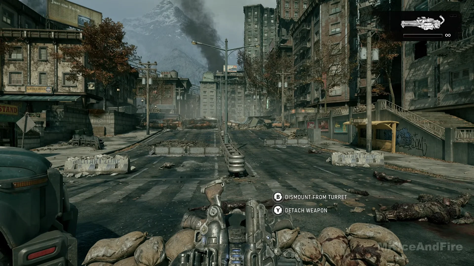 Turret prompts Dismount and Detach Weapon