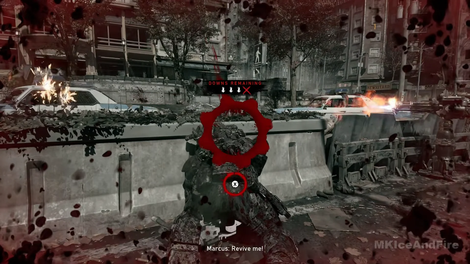 Marcus downed at the courthouse