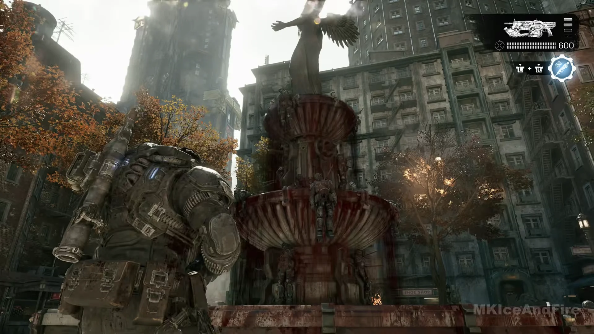 Whiskey Squad on the bloodied fountain
