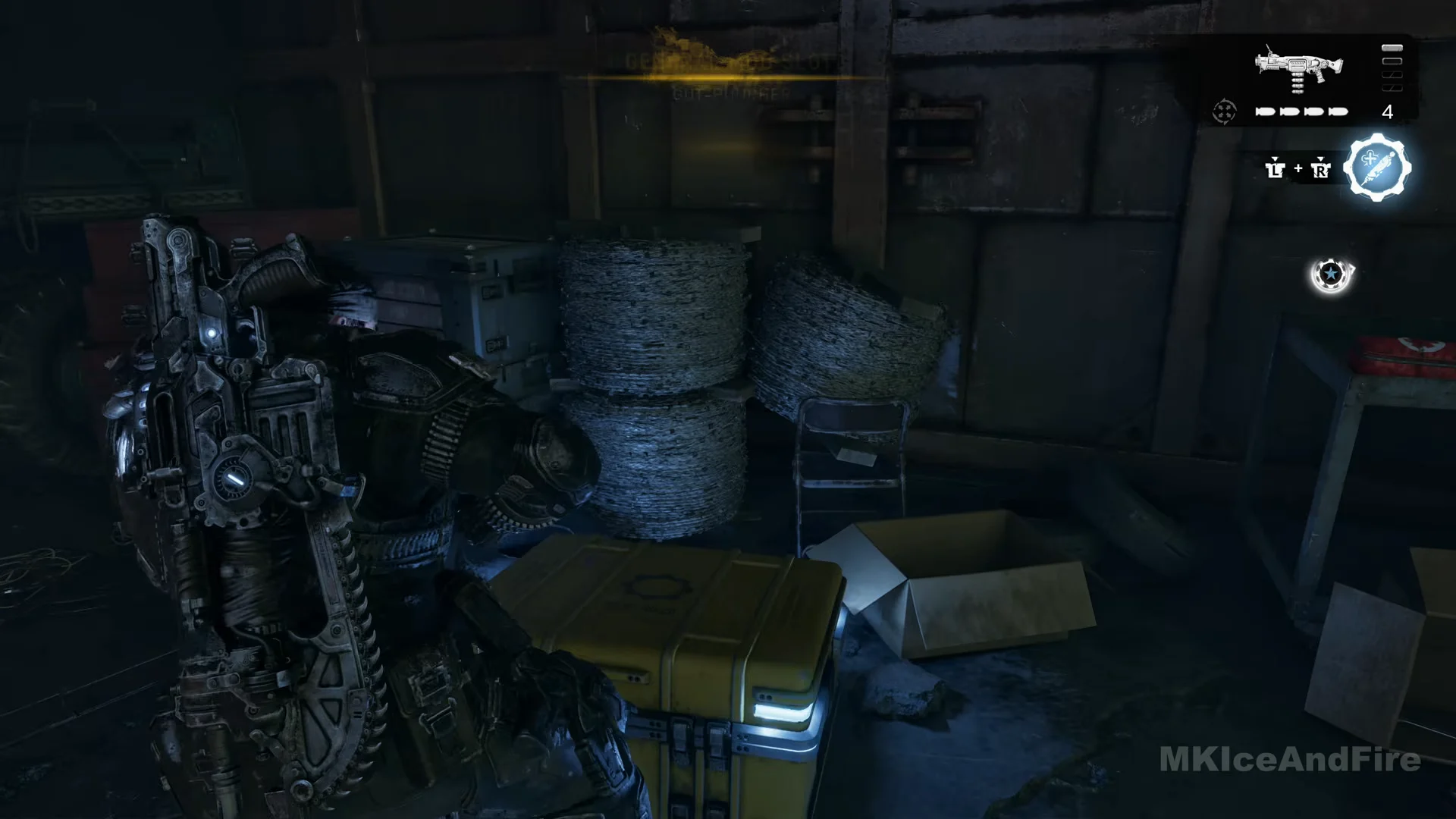 Case beside the depot Supply Cache