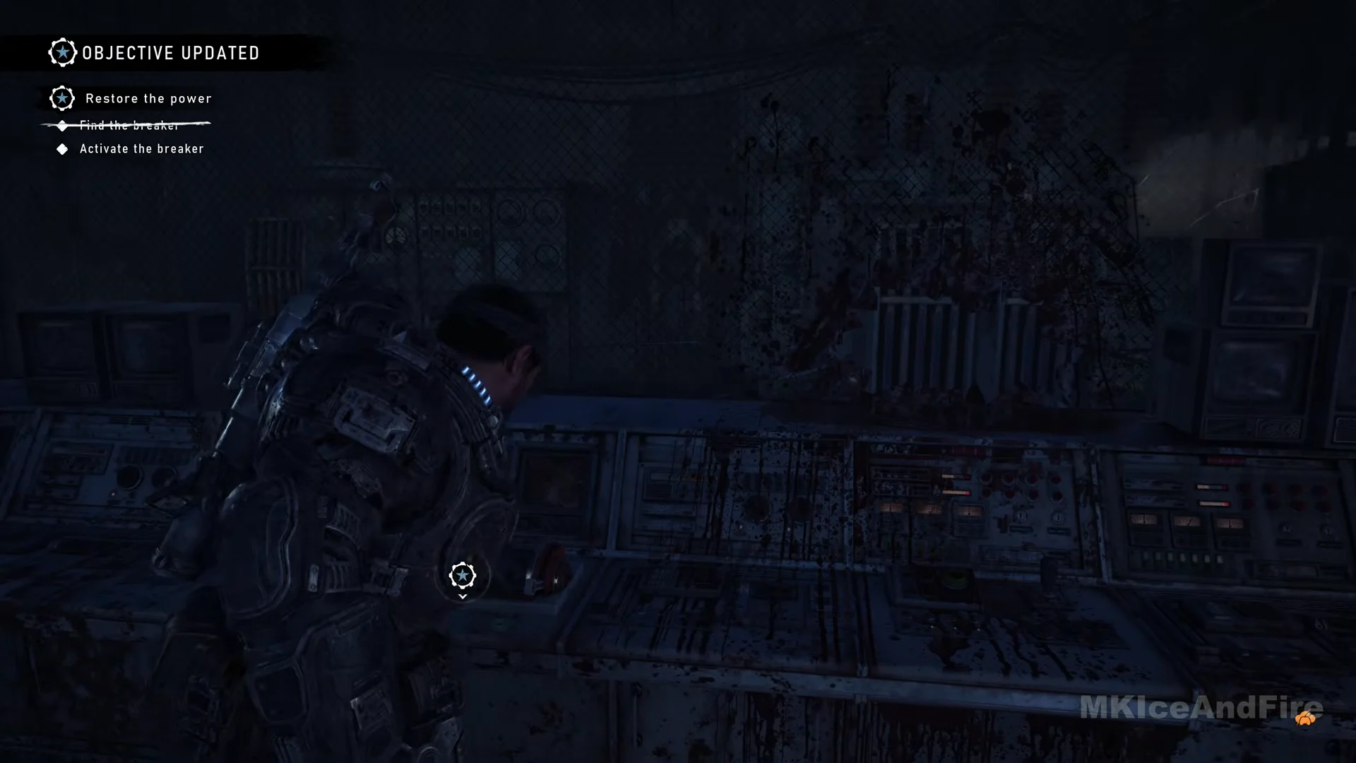 Breaker console in Station Controls