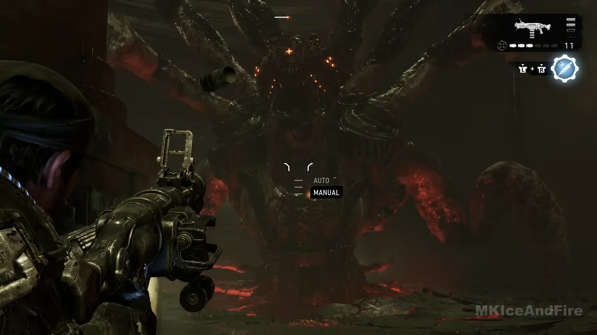 Gut-Puncher shots before last pillar