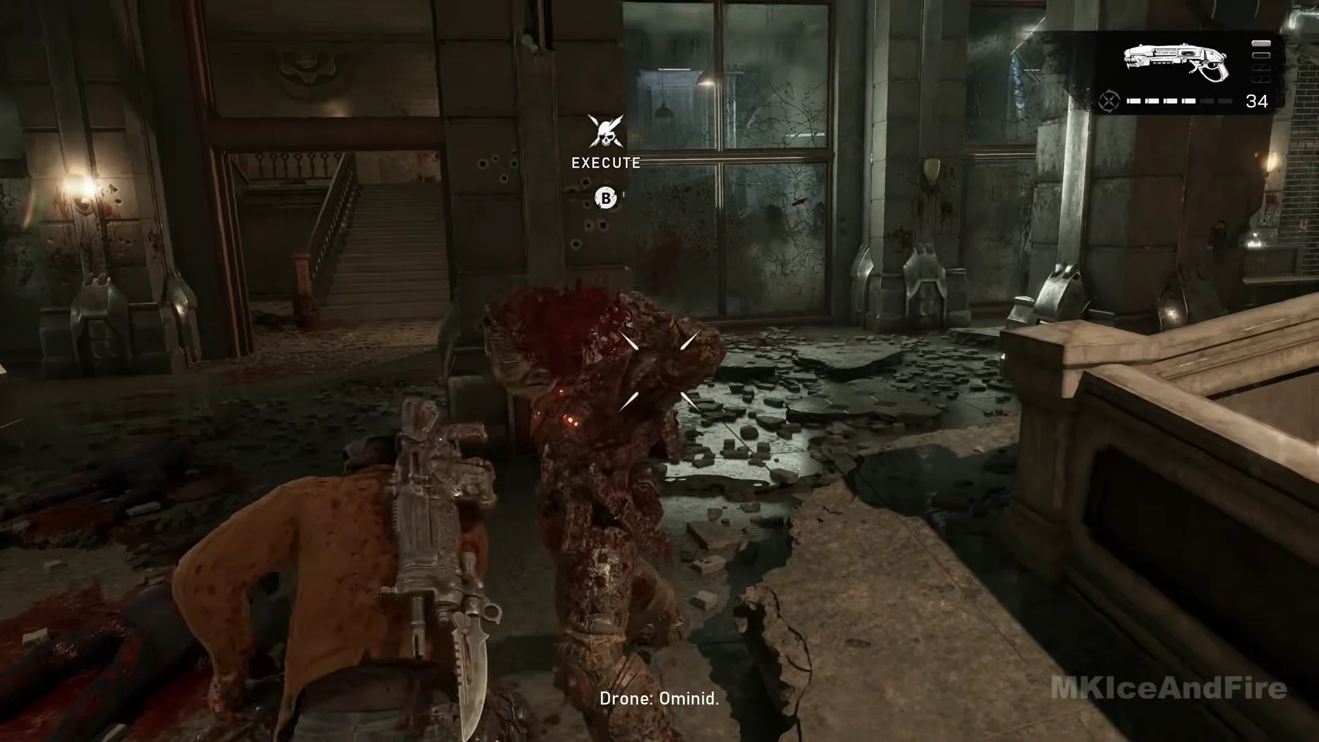 Execute prompt on a downed Drone