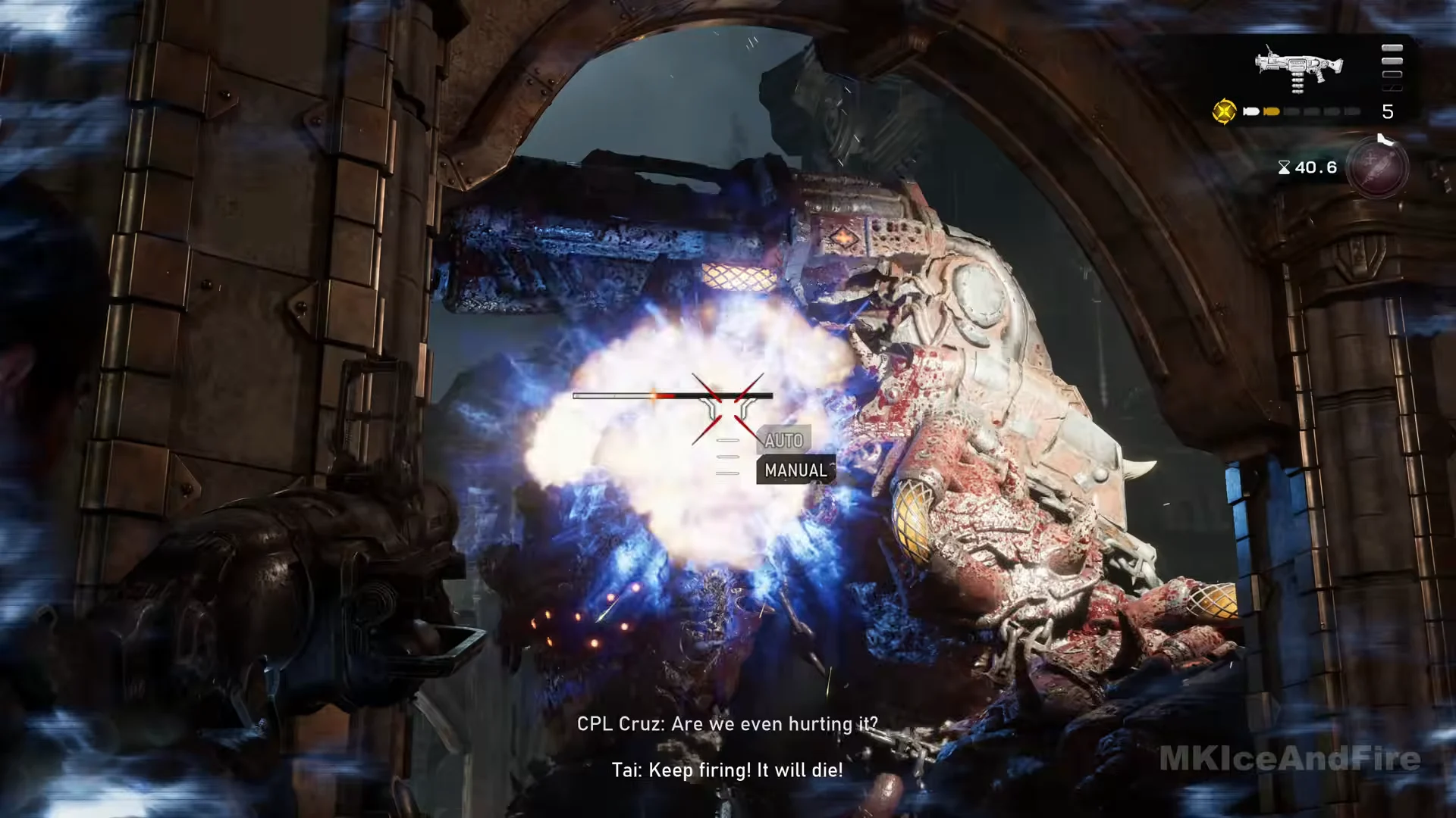 Blast on the back launcher