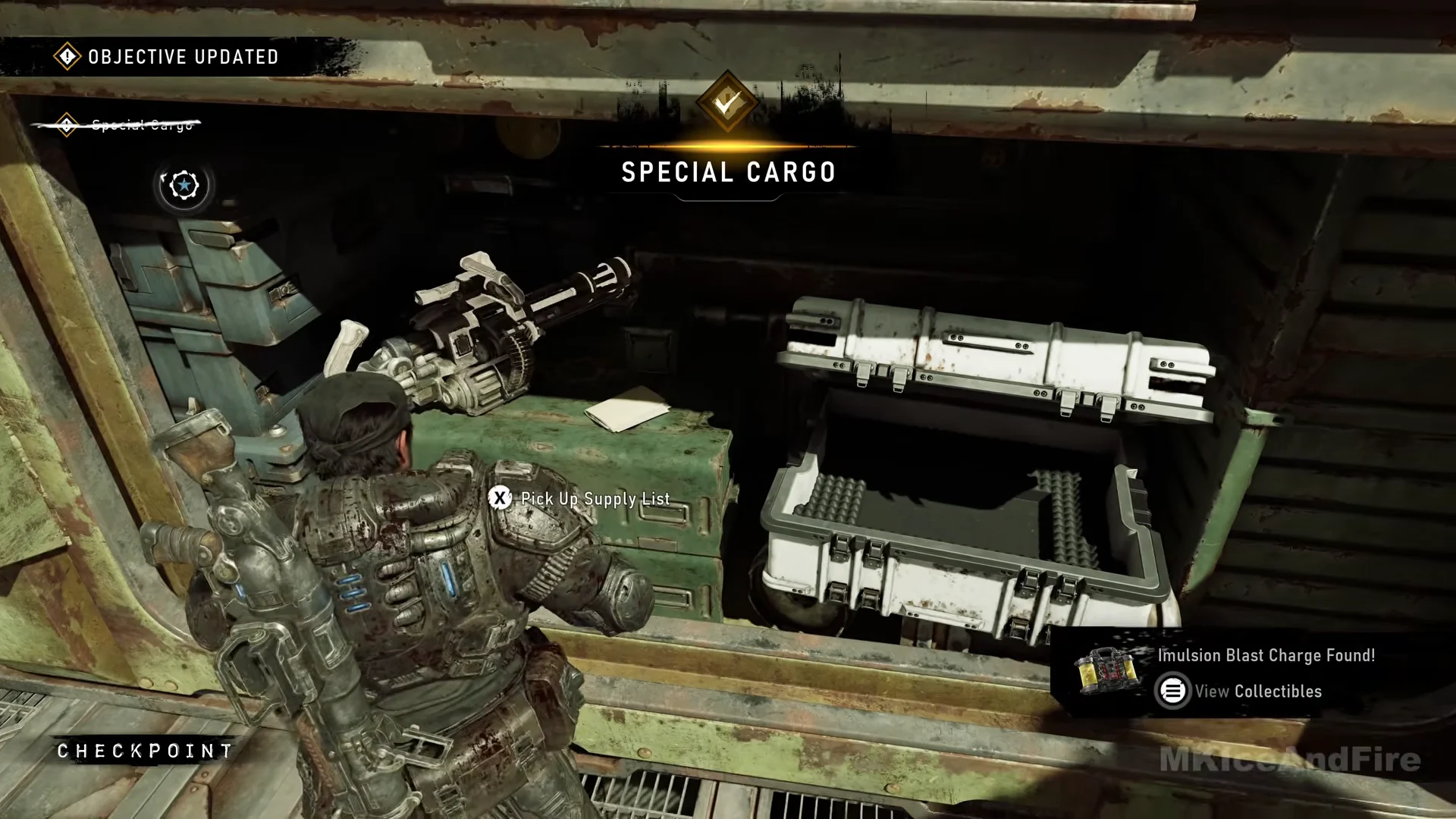Special Cargo complete, Supply List prompt