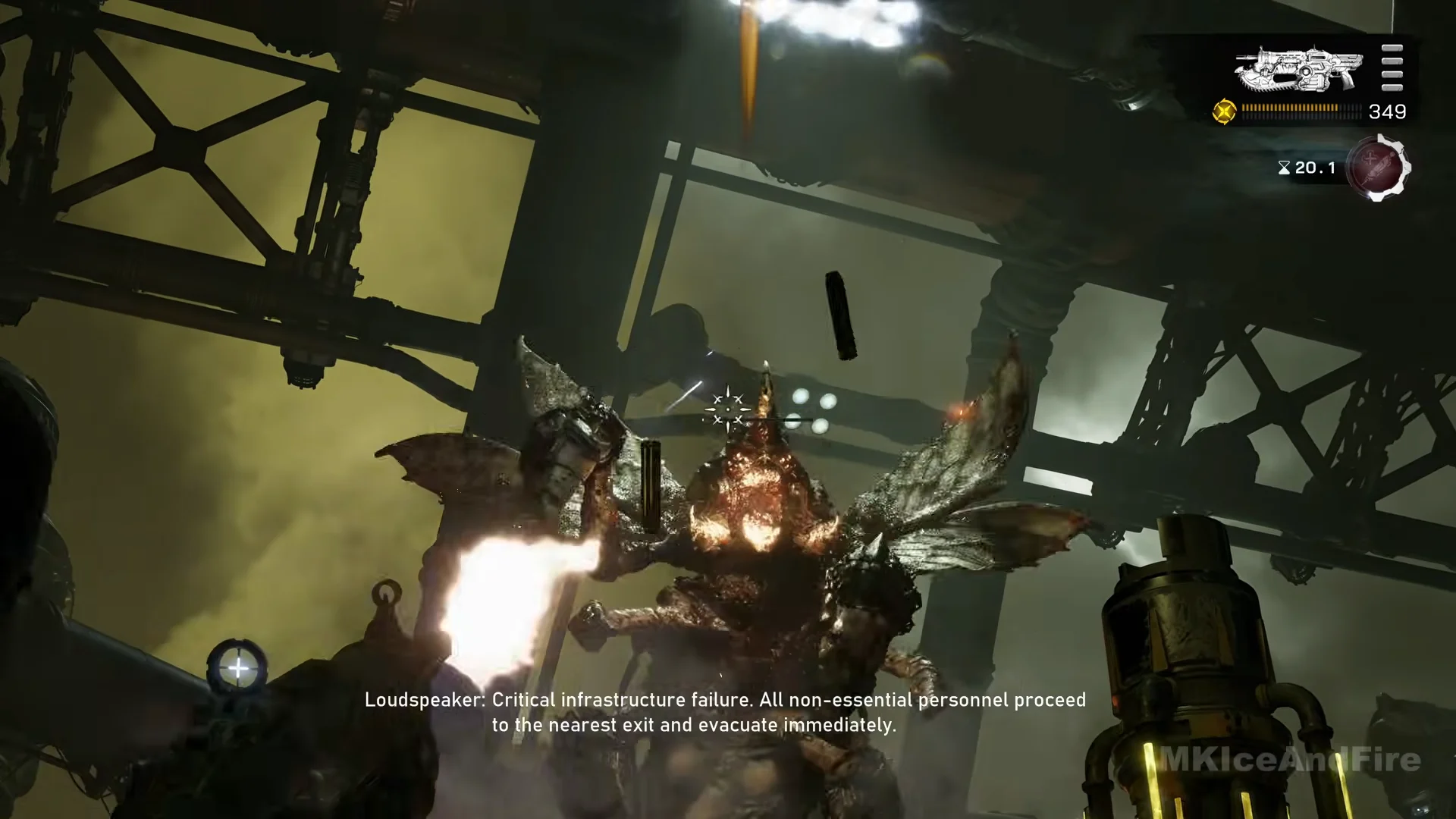 Chest alight, final Lancer burst