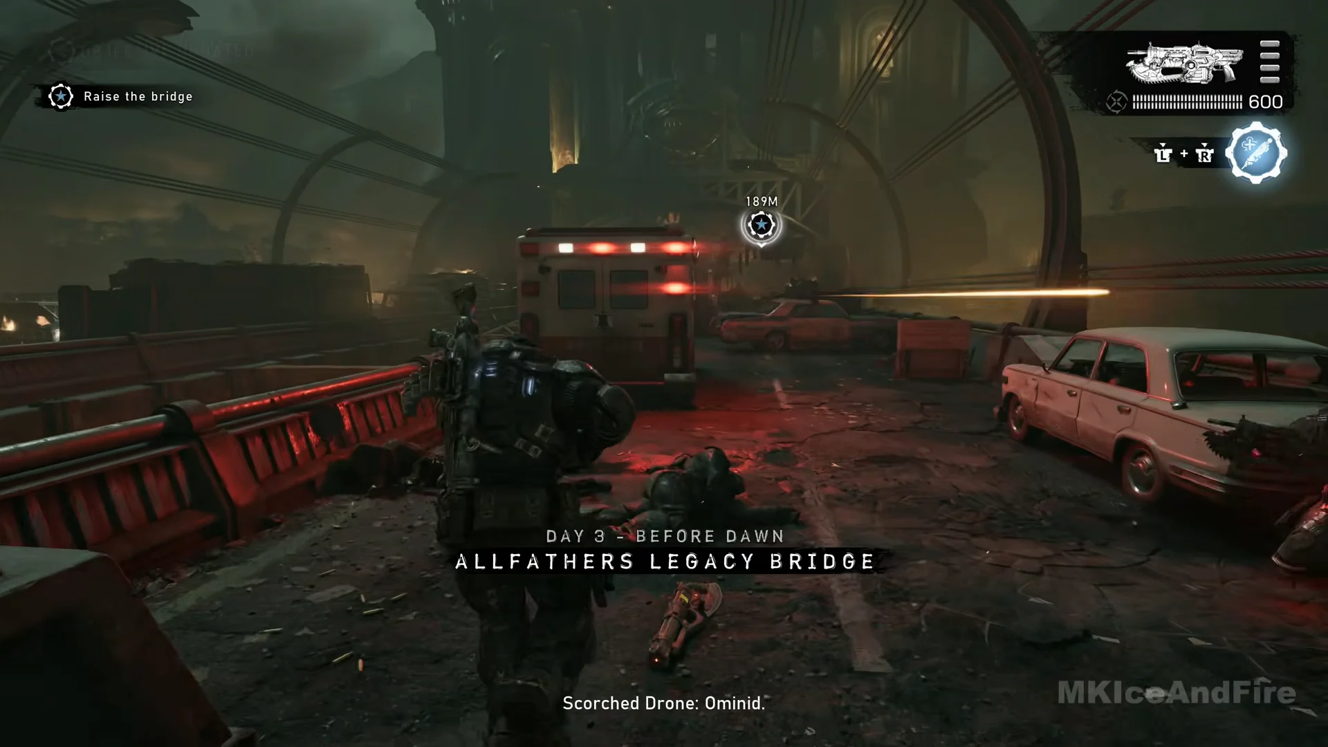 Arriving on Allfathers Legacy Bridge