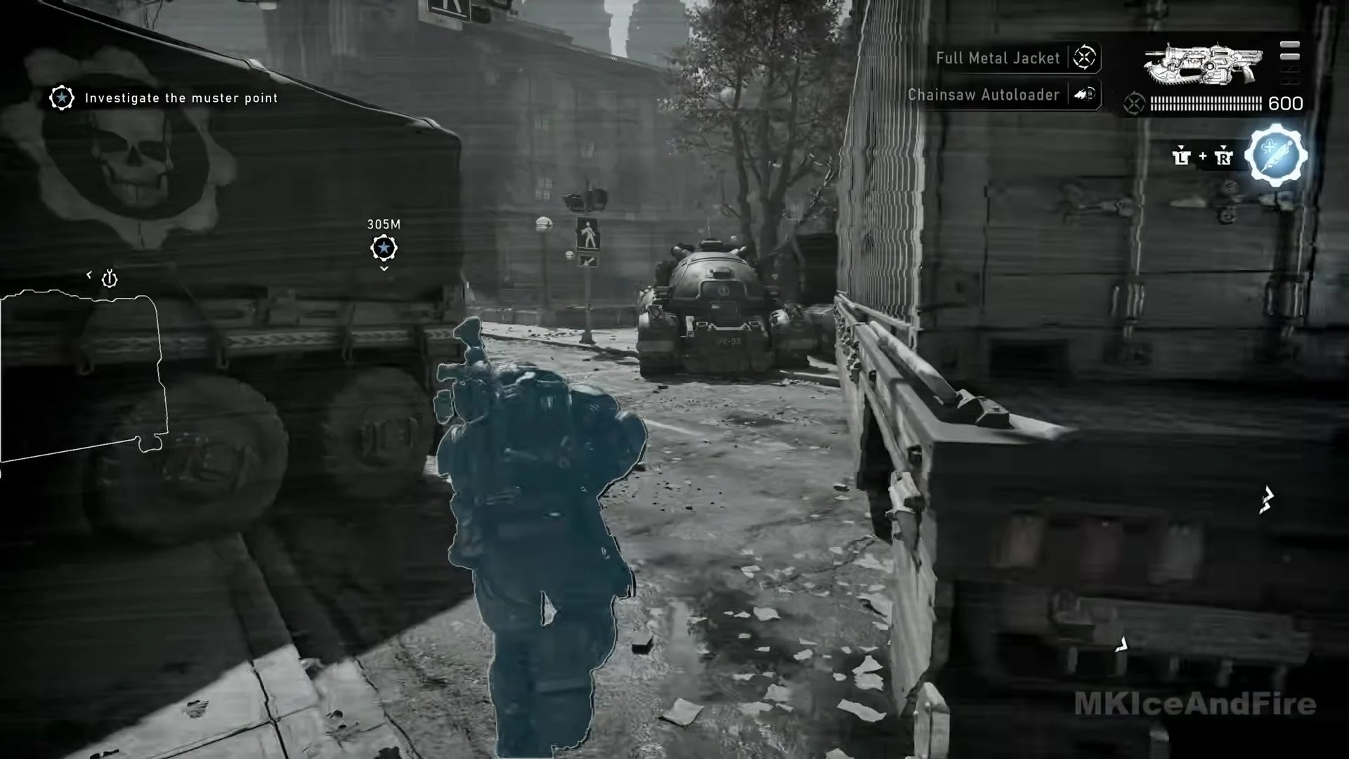 Tac-Com view with objective distance