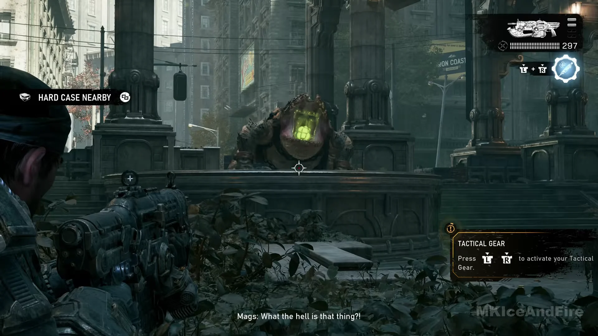 Activation hint in the plaza fight