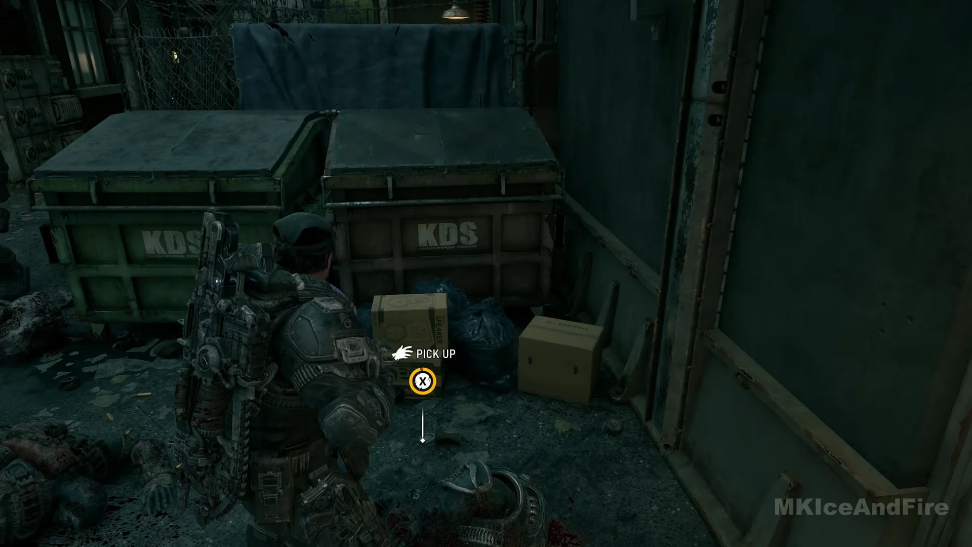 COG tags by the KDS dumpsters
