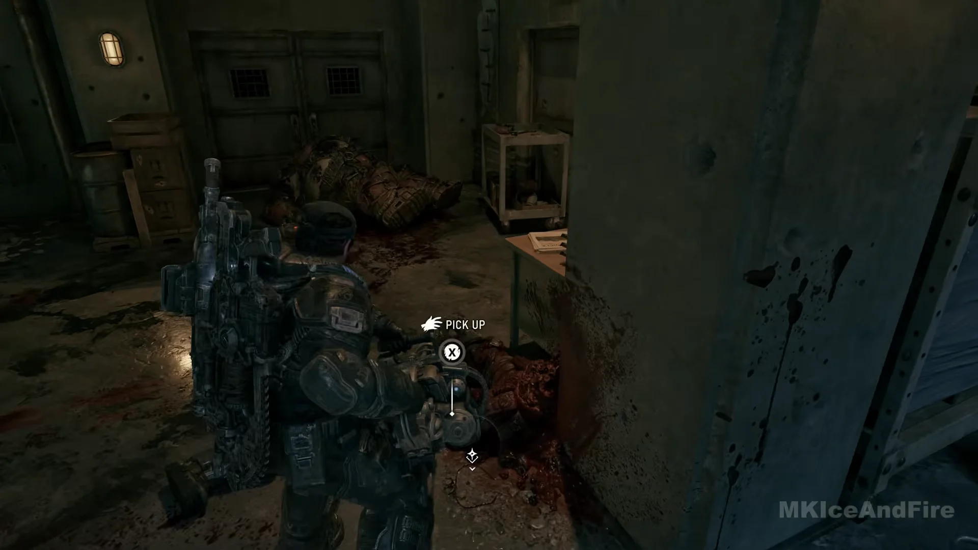 COG tags behind the broken wall