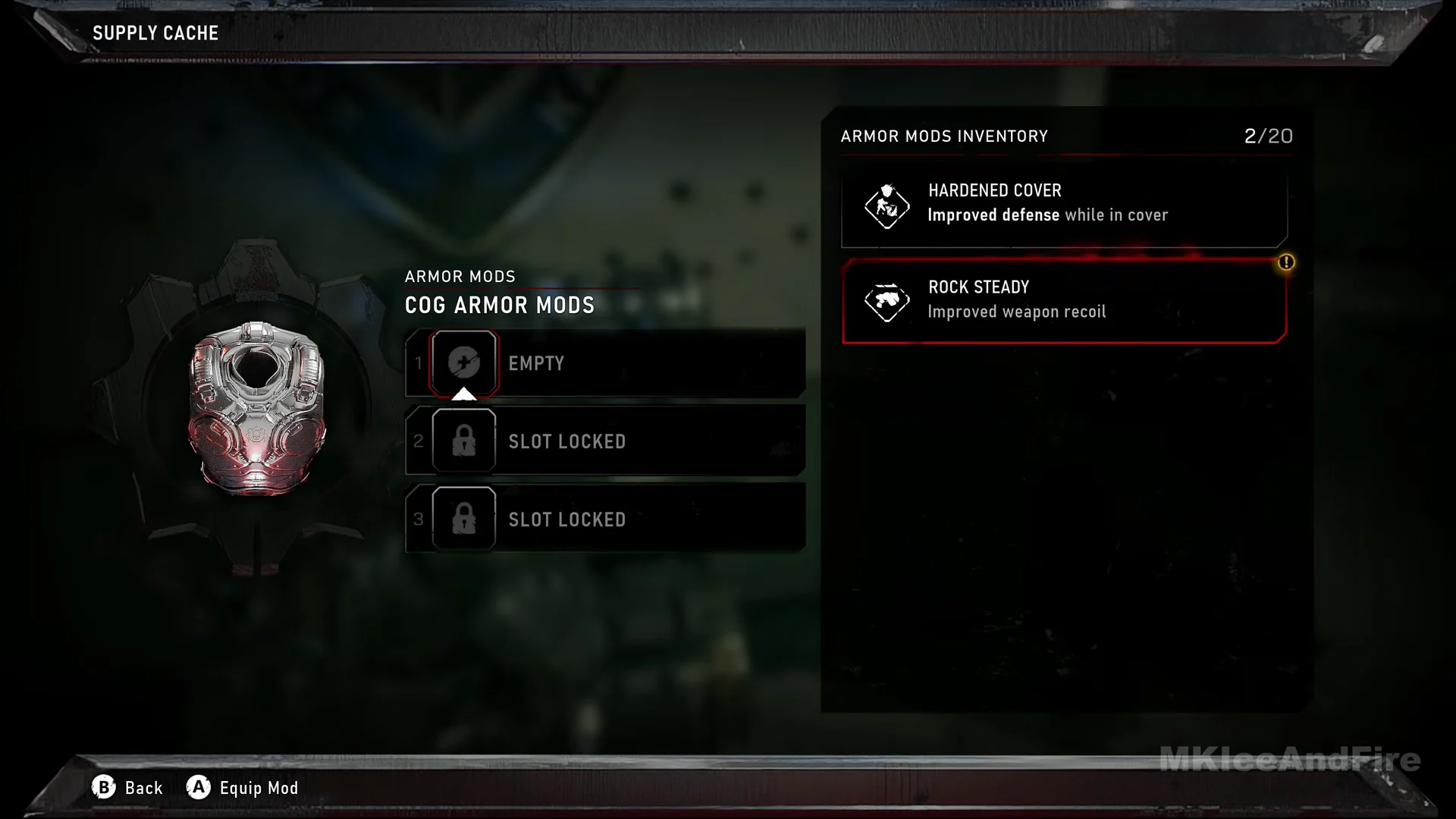 First two armor mods listed