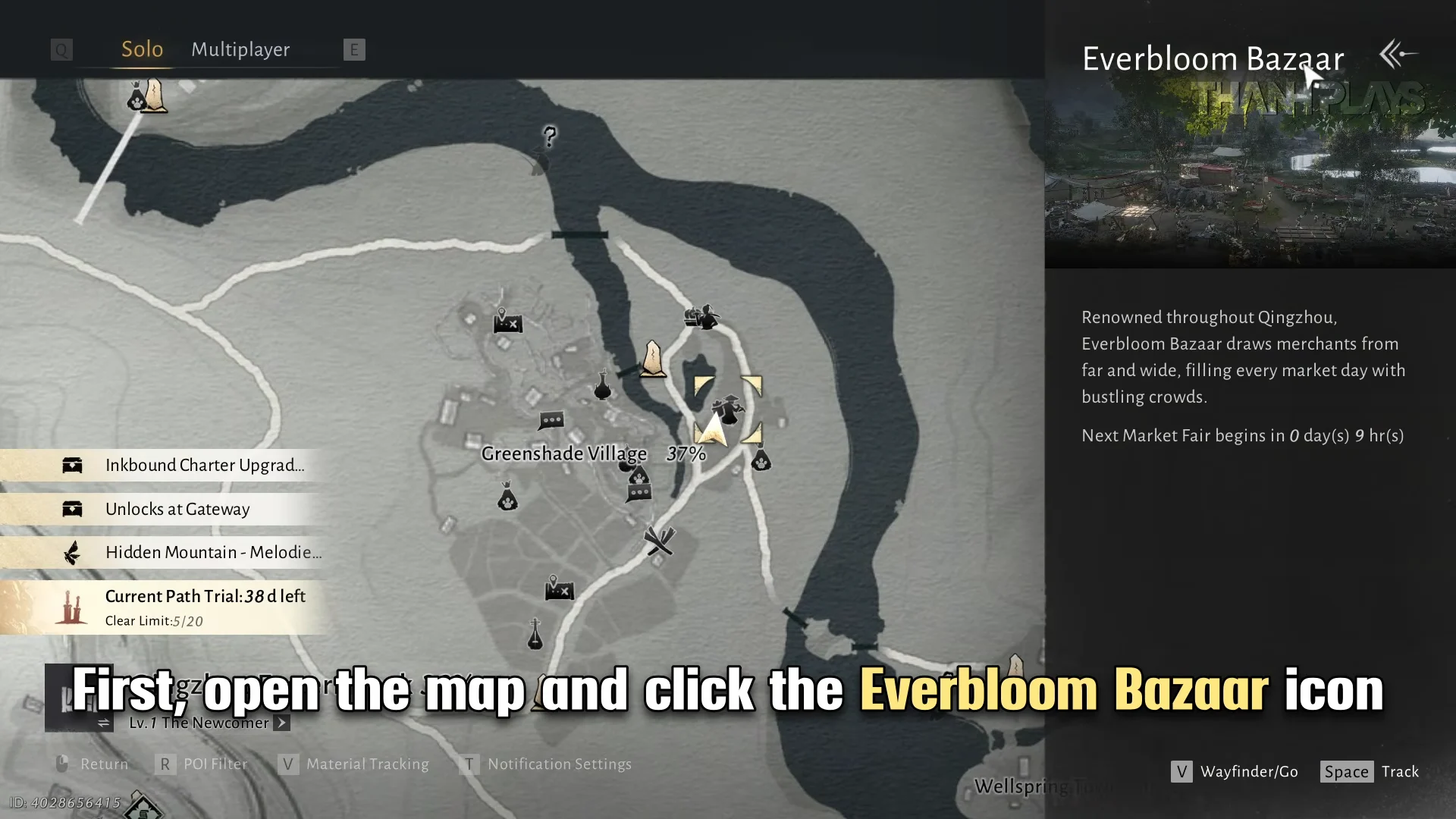 Checking Bazaar Schedule on Map