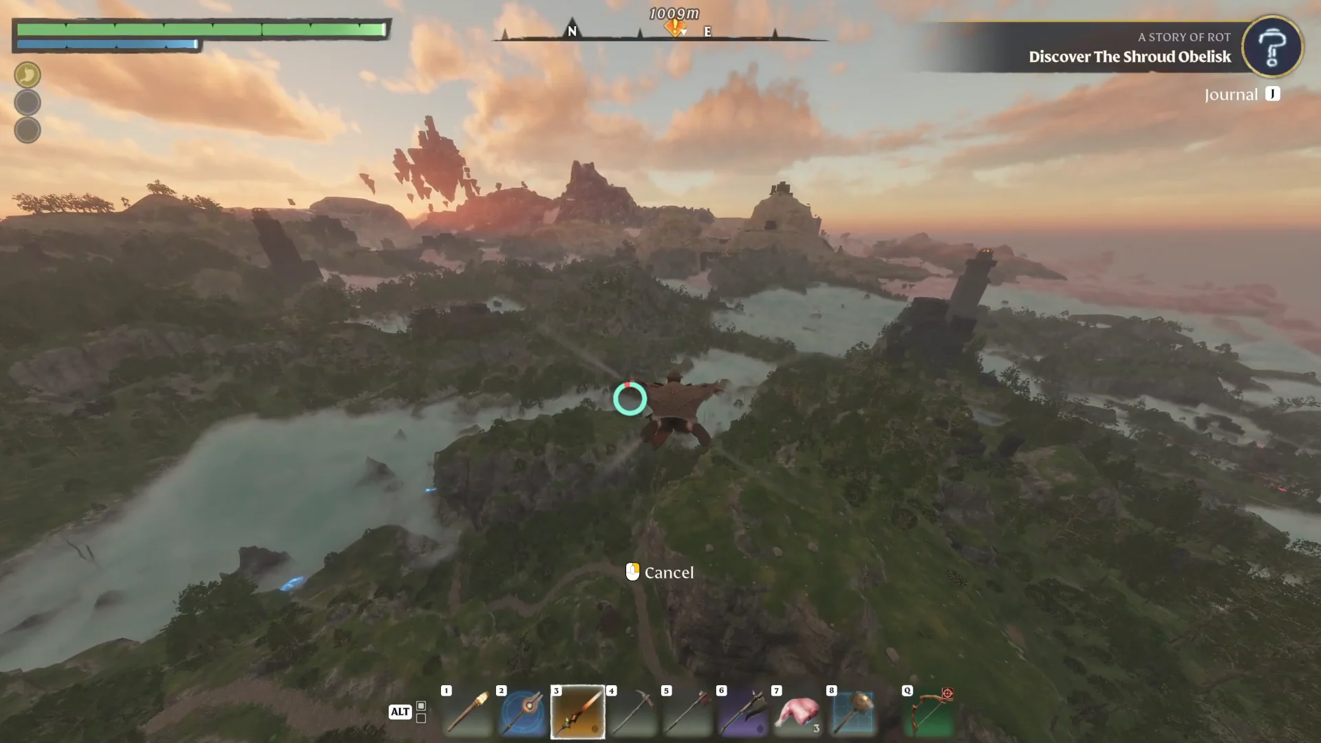 Leaping and Gliding from Ancient Spire