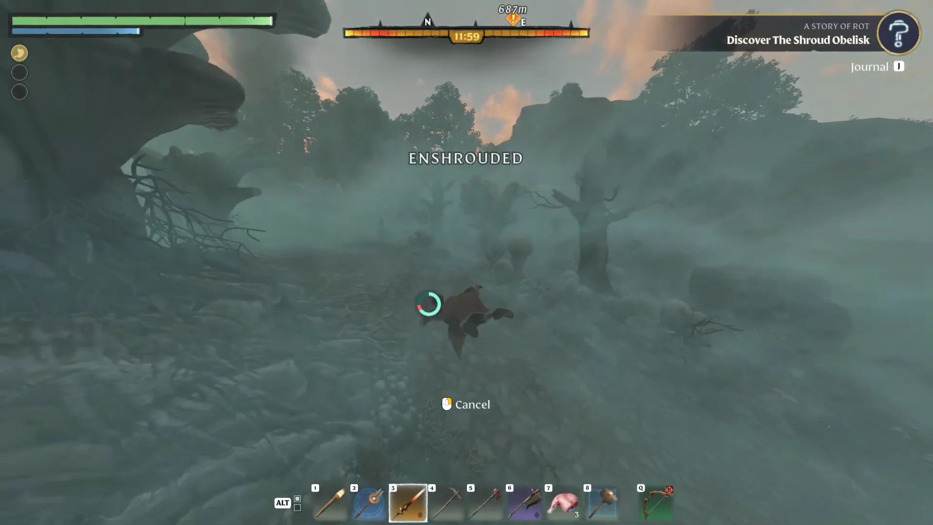 Crossing Shroud Valley on Foot