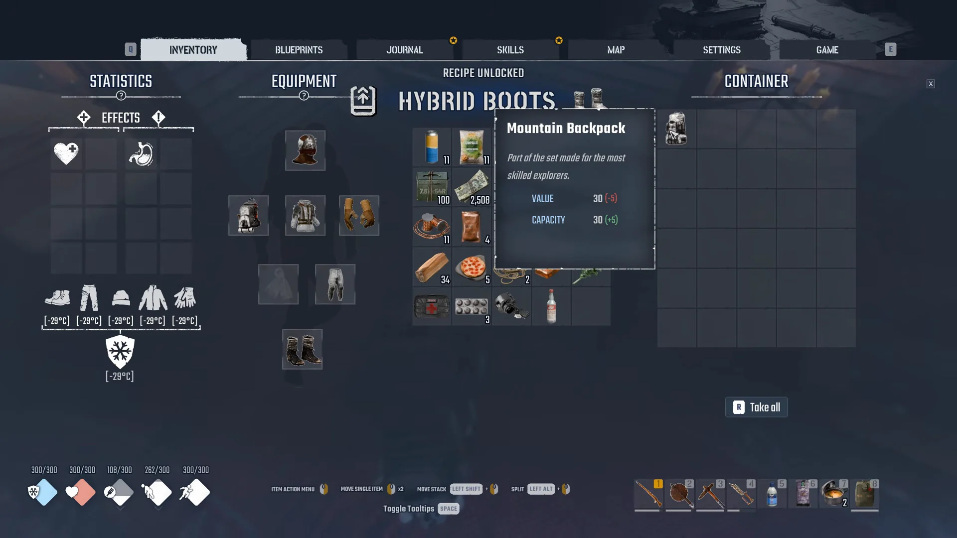 Reward box with the Mountain Backpack