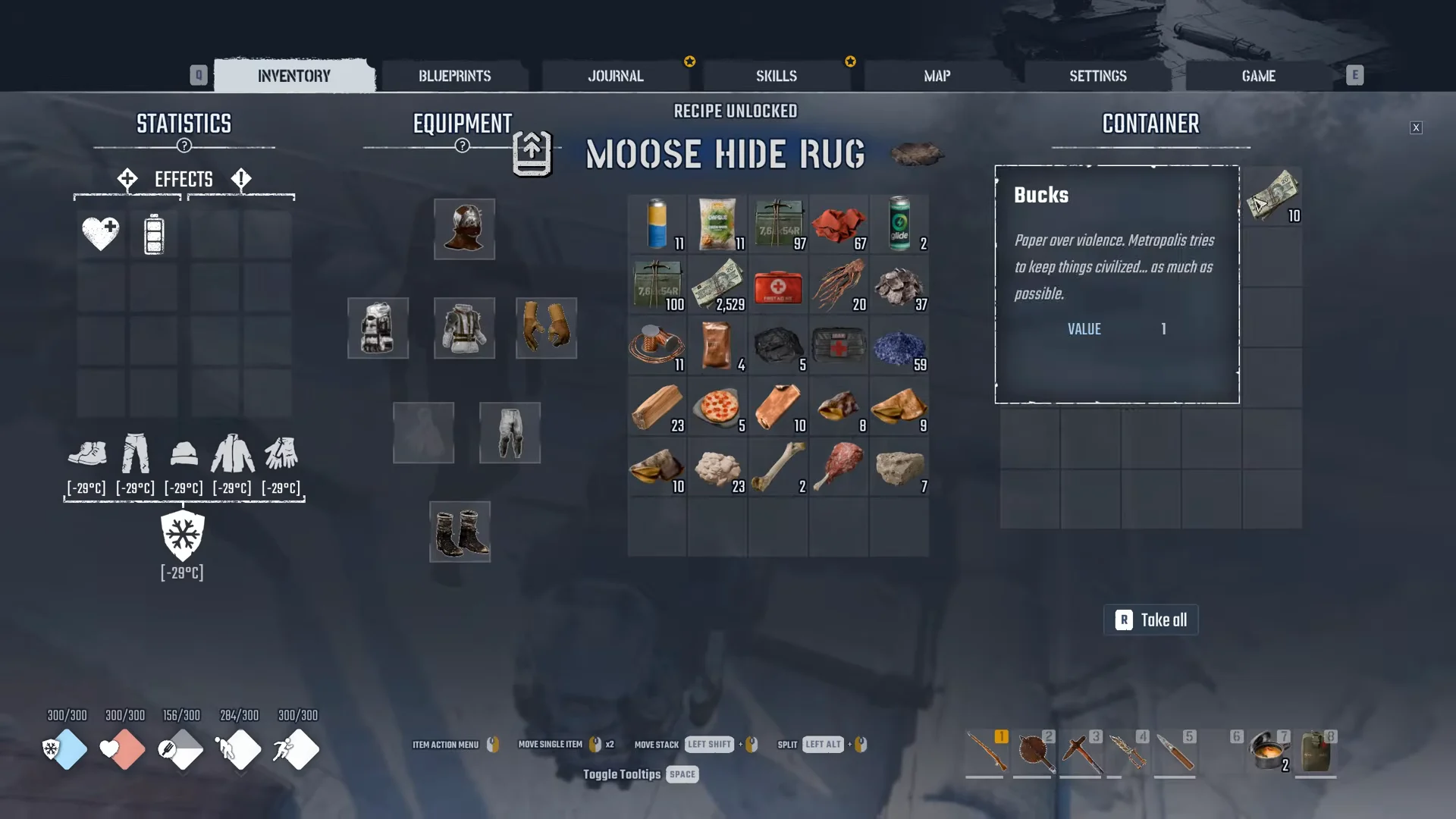 Moose hunt reward box open