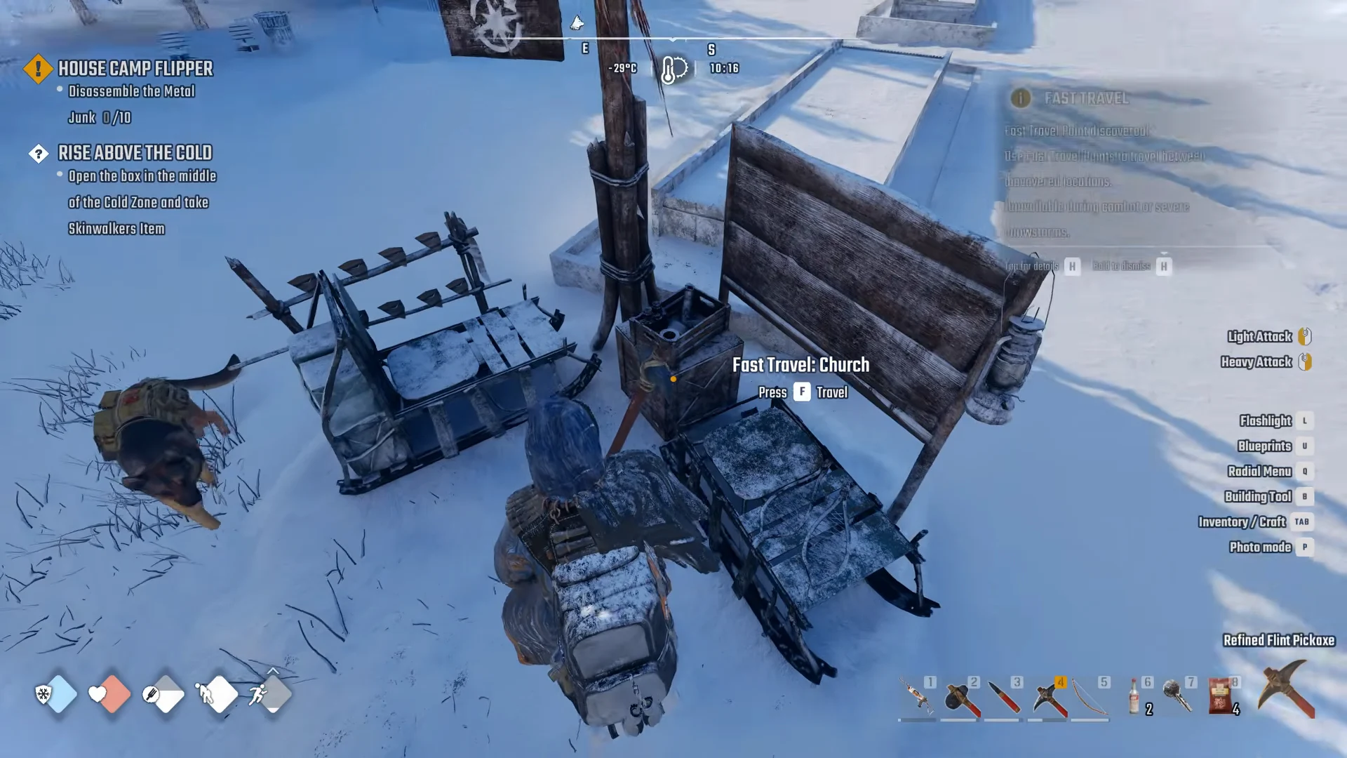 Press F Travel after unlocking