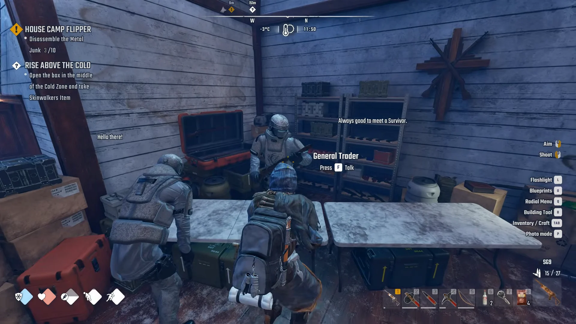 General Trader behind his counter
