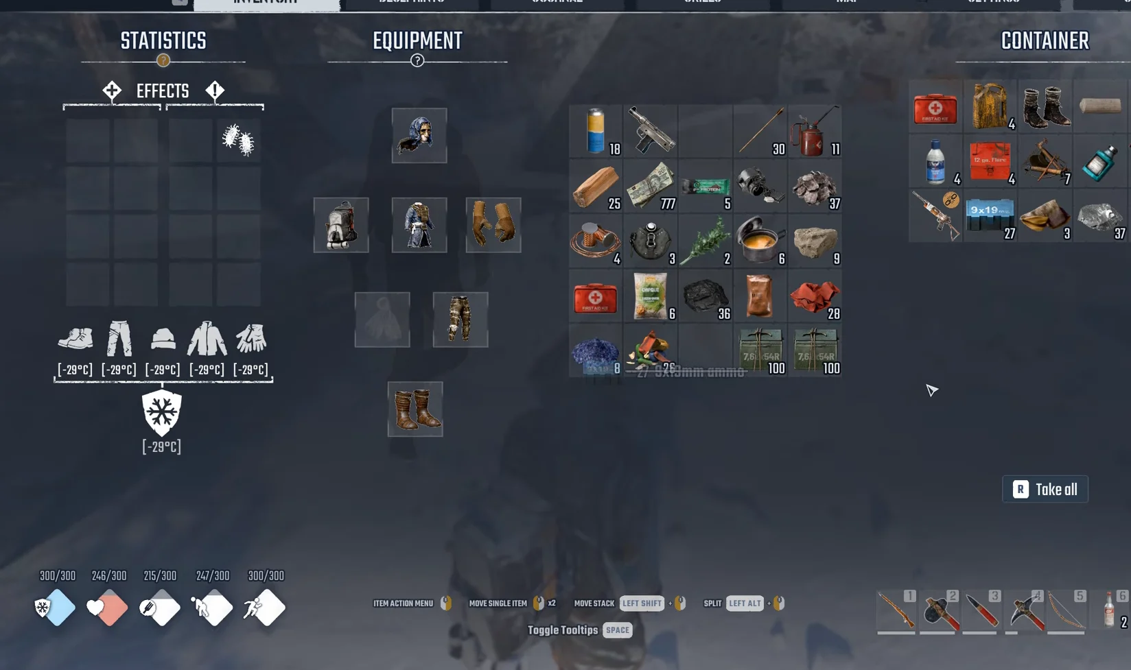 Dog pack CONTAINER panel open