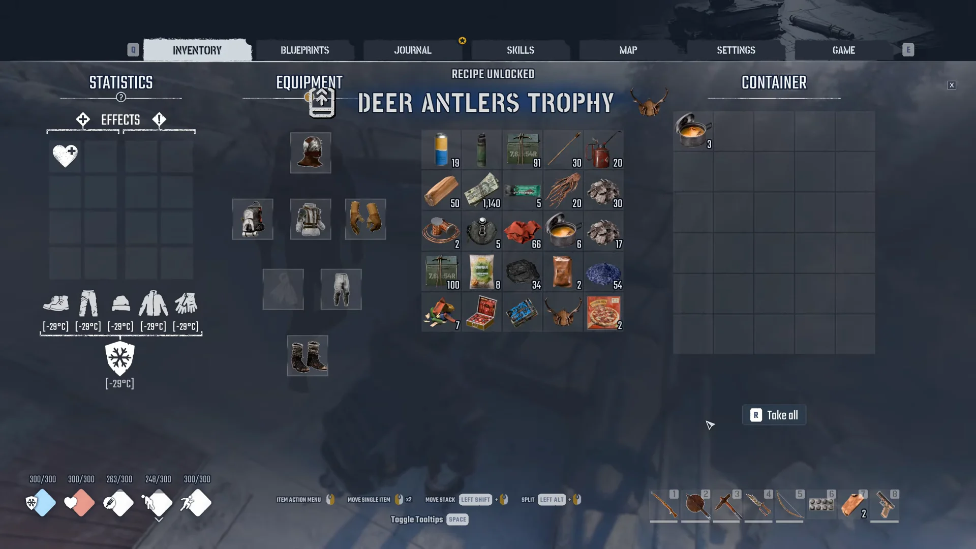 Quest reward box contents
