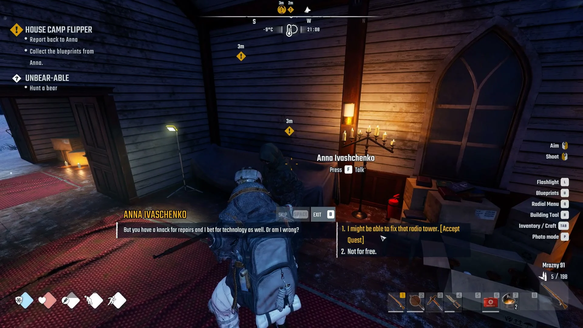 Skin Tanning Rack Permafrost Walkthrough: Breaking the Radio Silence (Church Tower Key)