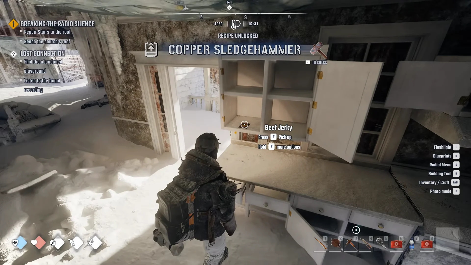 Copper Sledgehammer banner in the kitchen