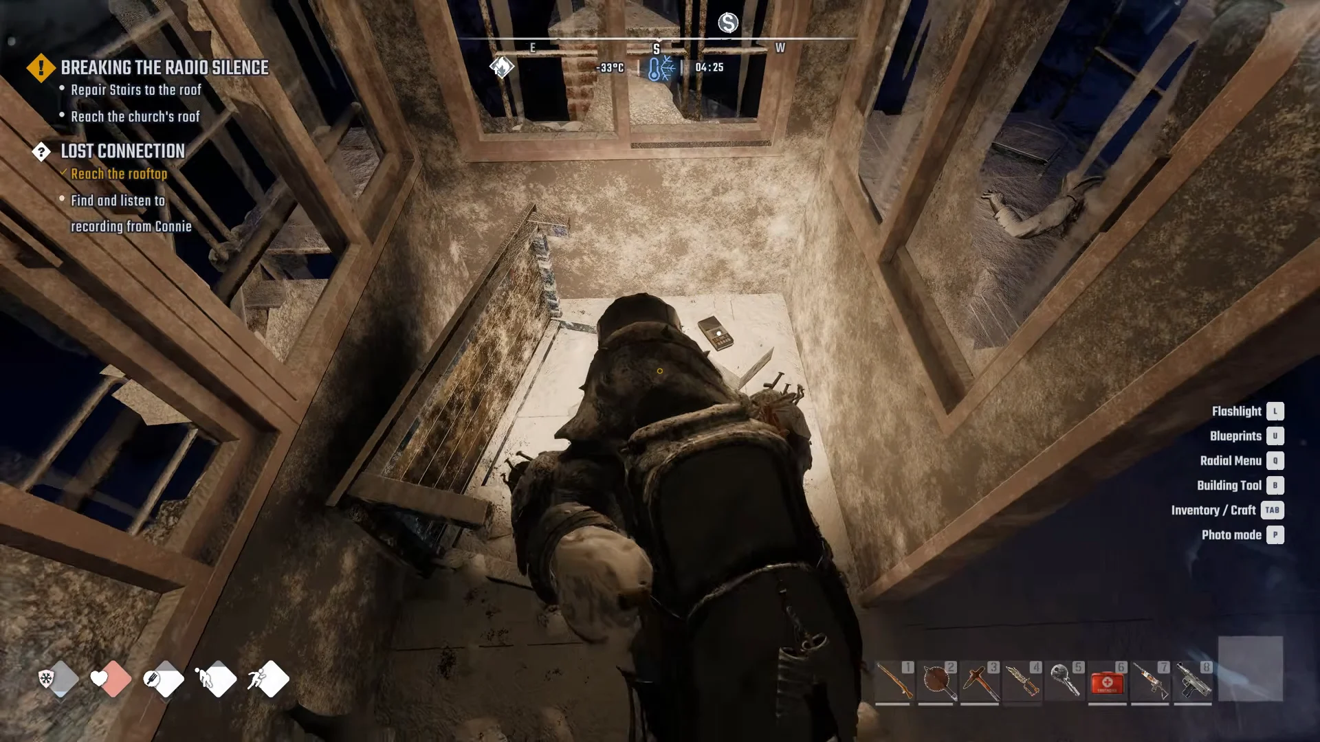 Rooftop booth with Connie's tape