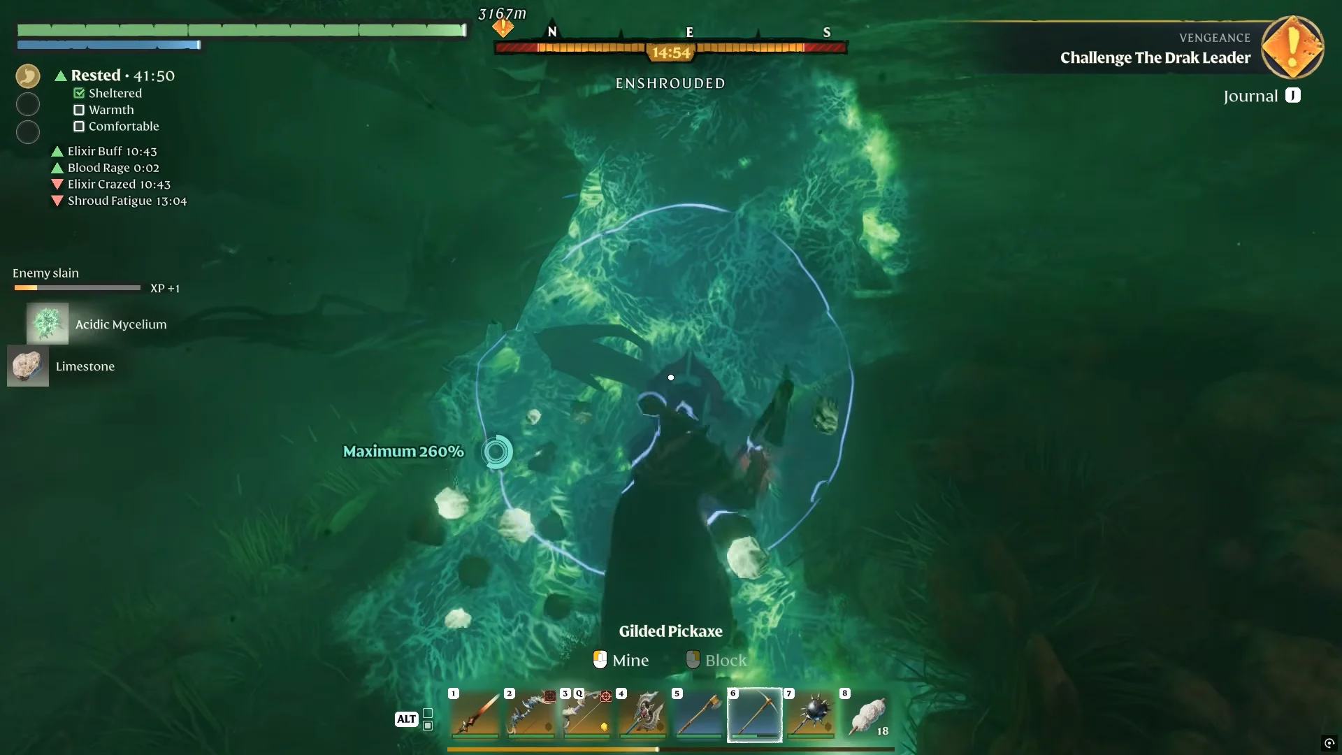 Mining First Acidic Mycelium Deposit