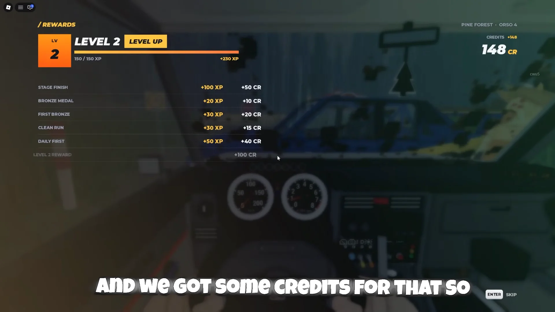 Race Finish u0026 Rewards