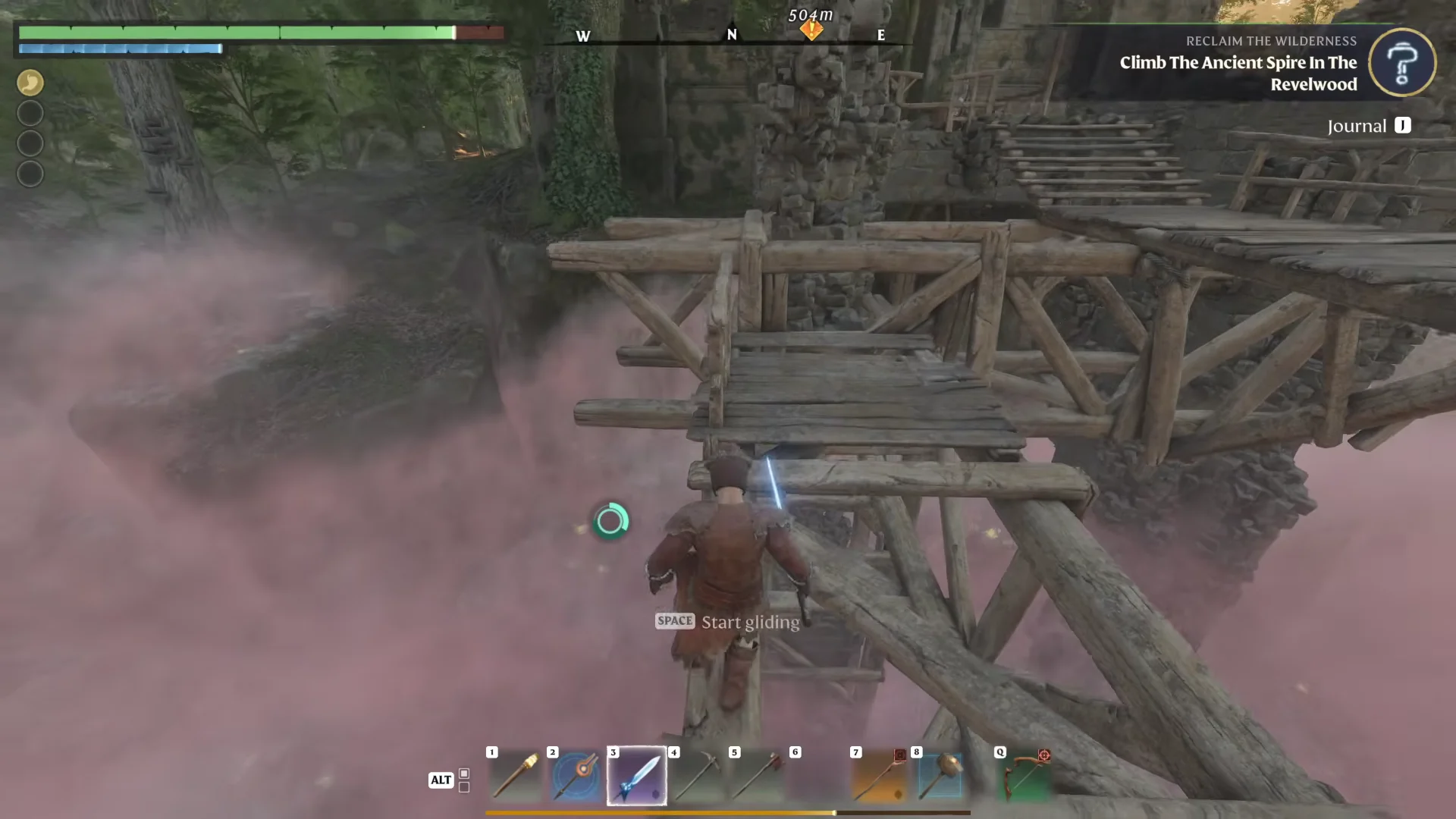 Crossing the Scaffolding Bridge