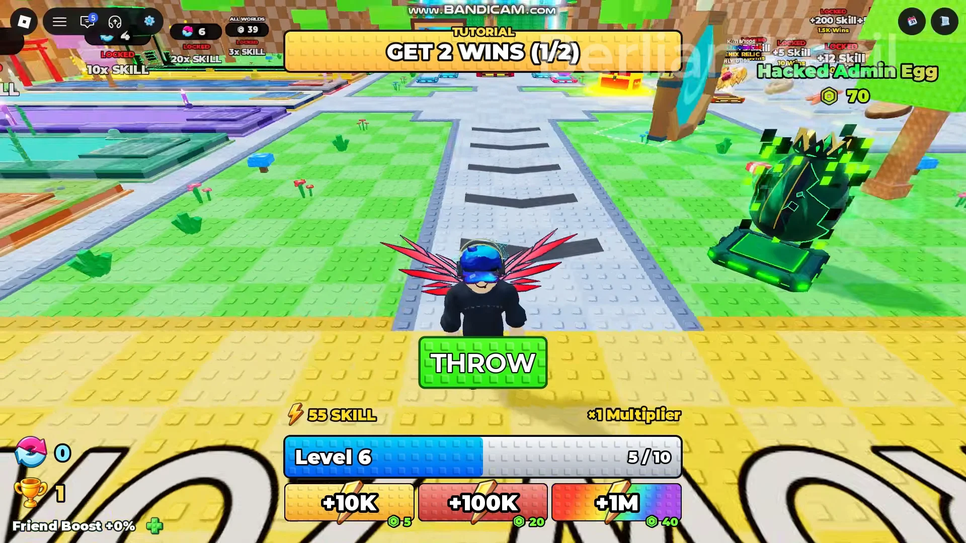 Throwing Stone in Throw Zone