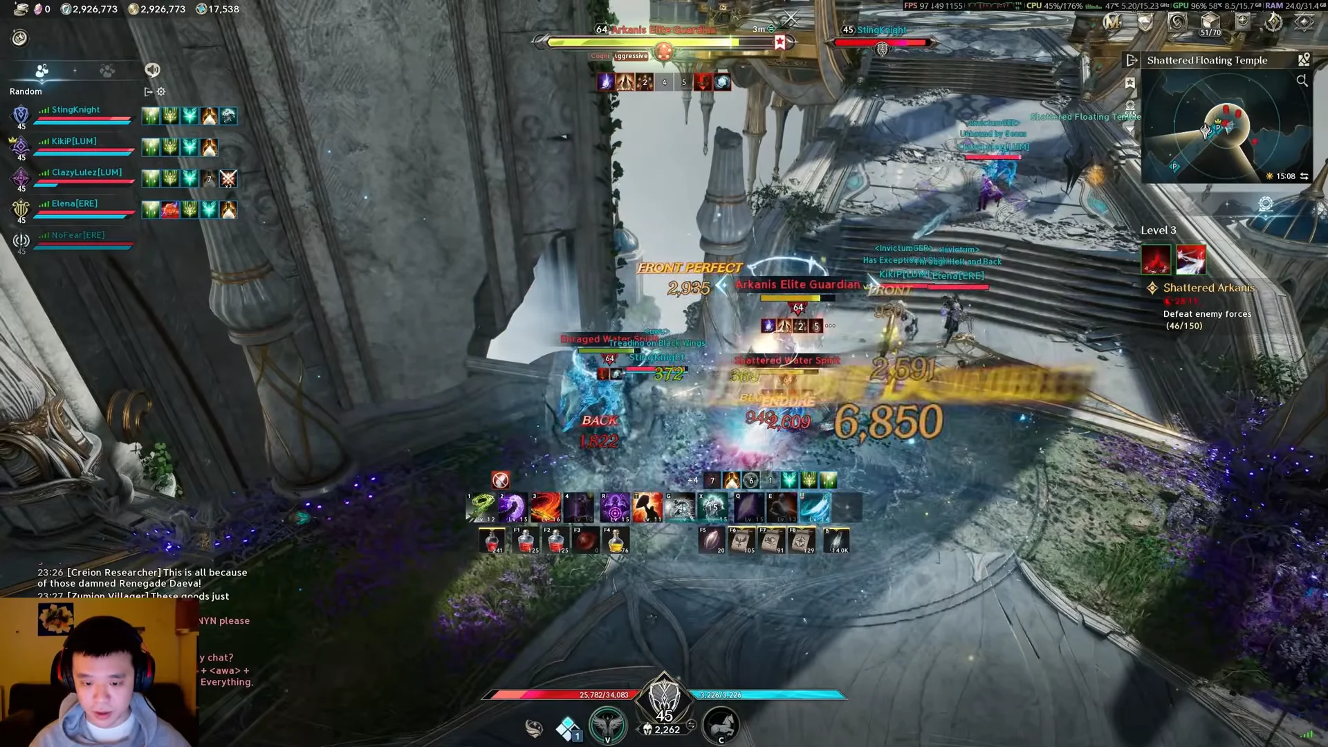 Clearing outer temple platforms