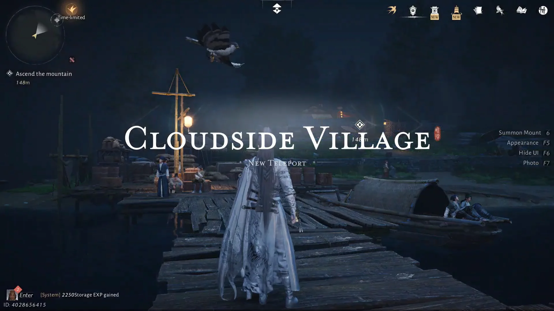Arrival at Cloudside Village