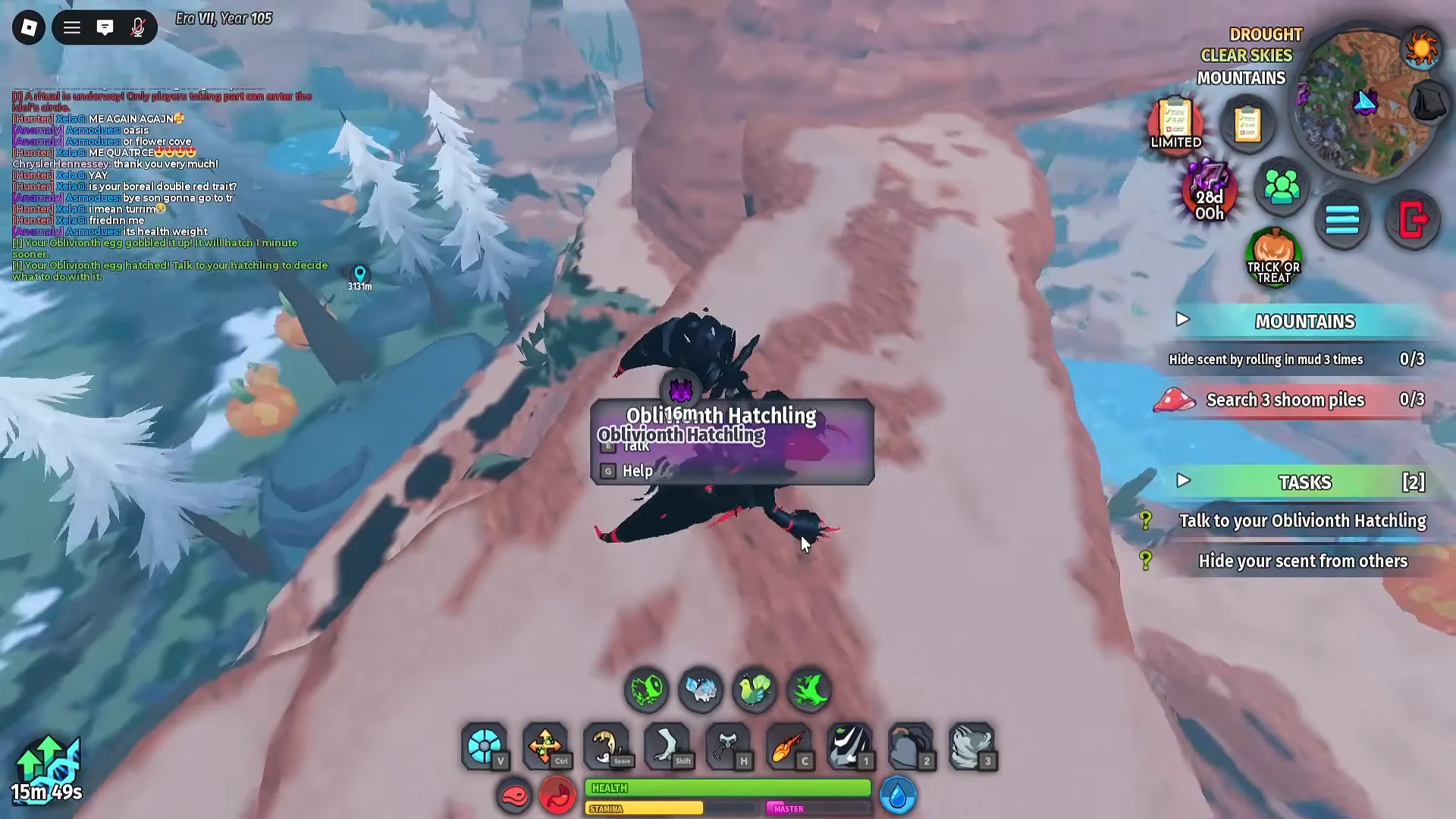 Finding and Hatching Oblivionth Egg