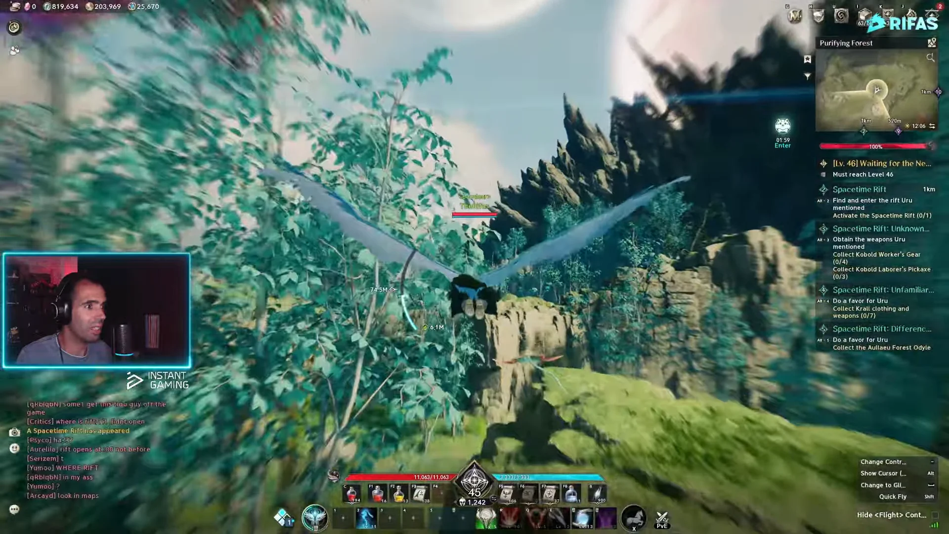 Flying toward Purifying Forest