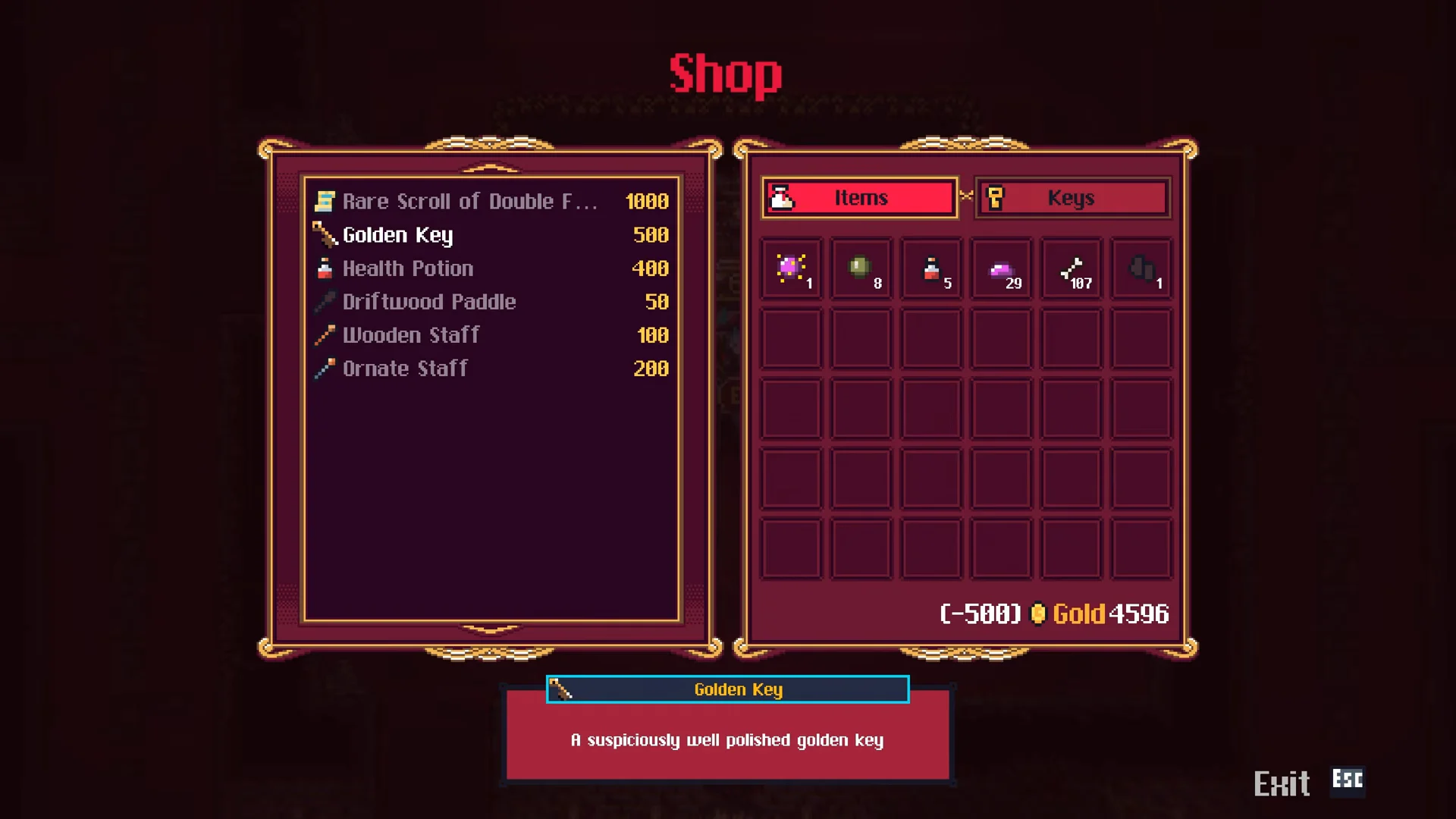 Shop Interface
