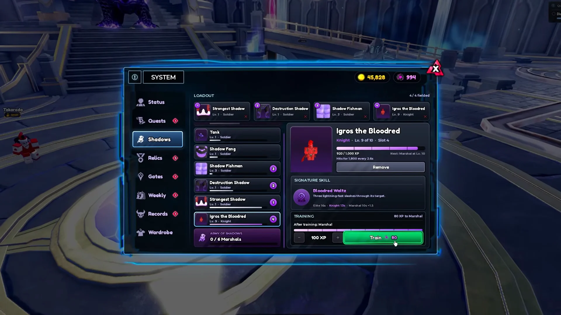 Dagger Upgrades & Shadow Training