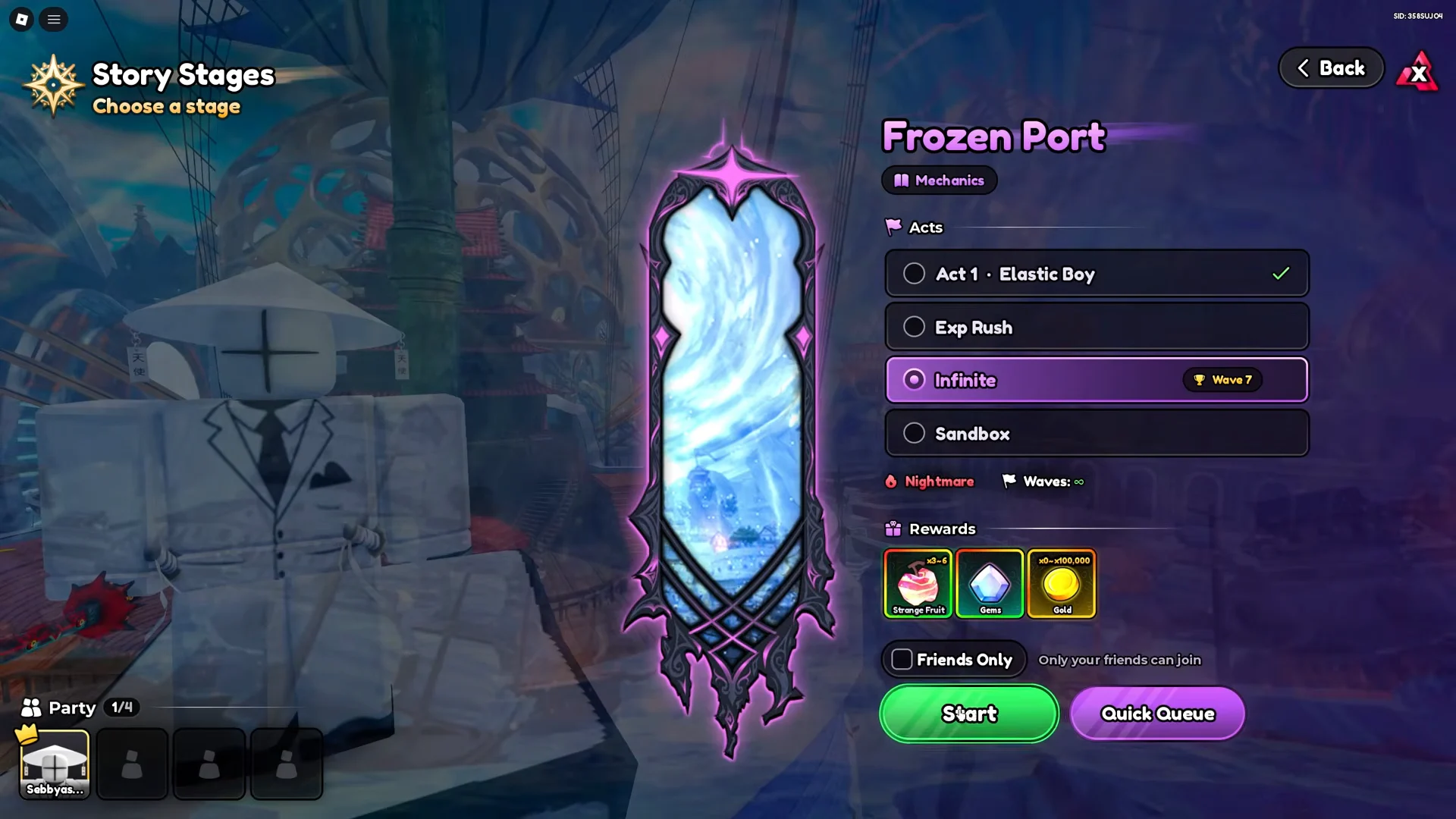 Frozen Port Infinite Grinding