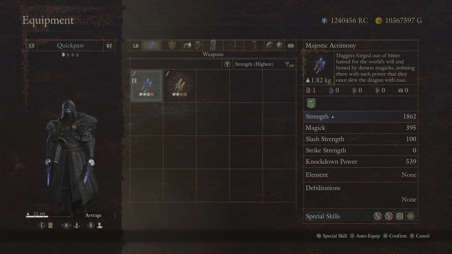 Weapons & Armor Equipment