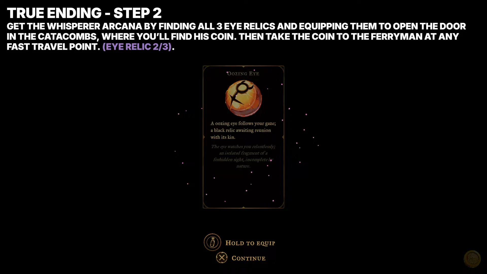 True Ending: Step 2 (Eye Relic 2/3)