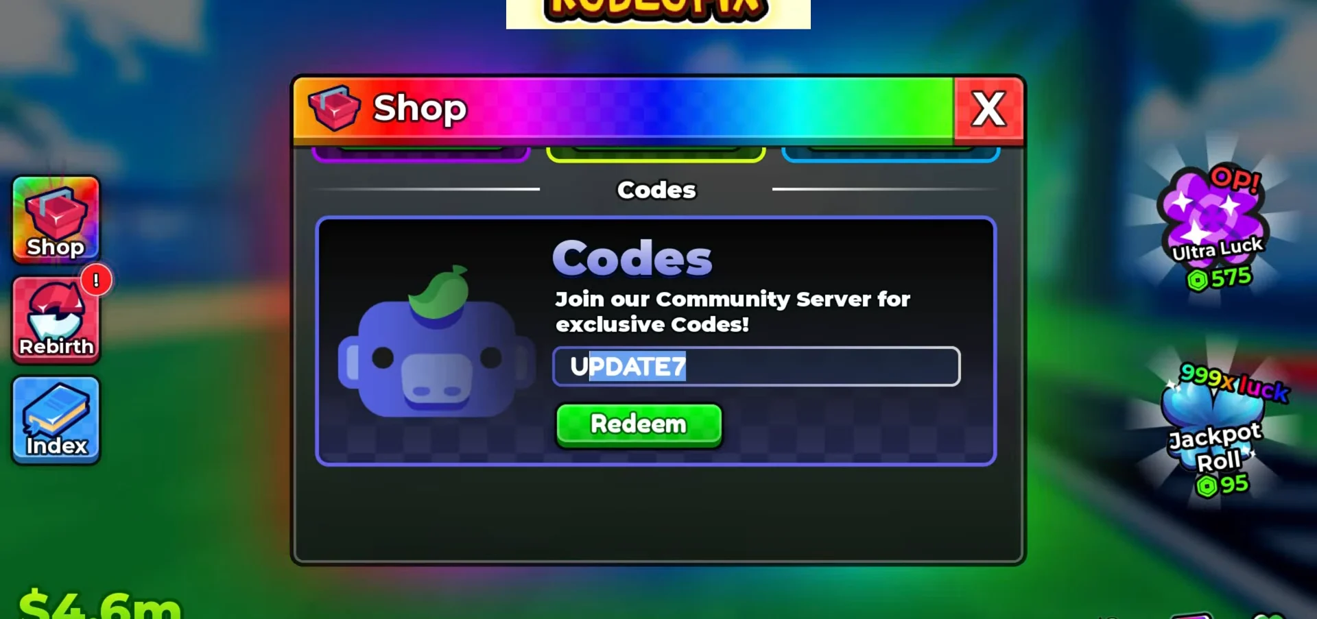 Entering UPDATE7