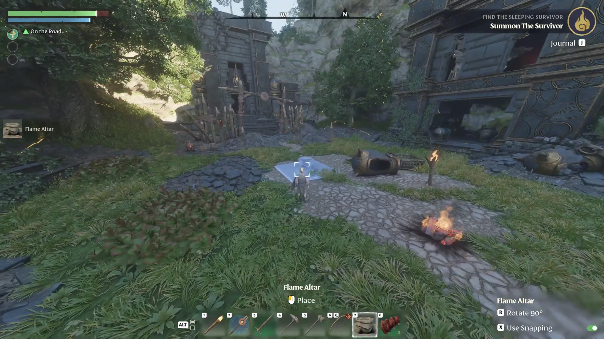 Placing Flame Altar