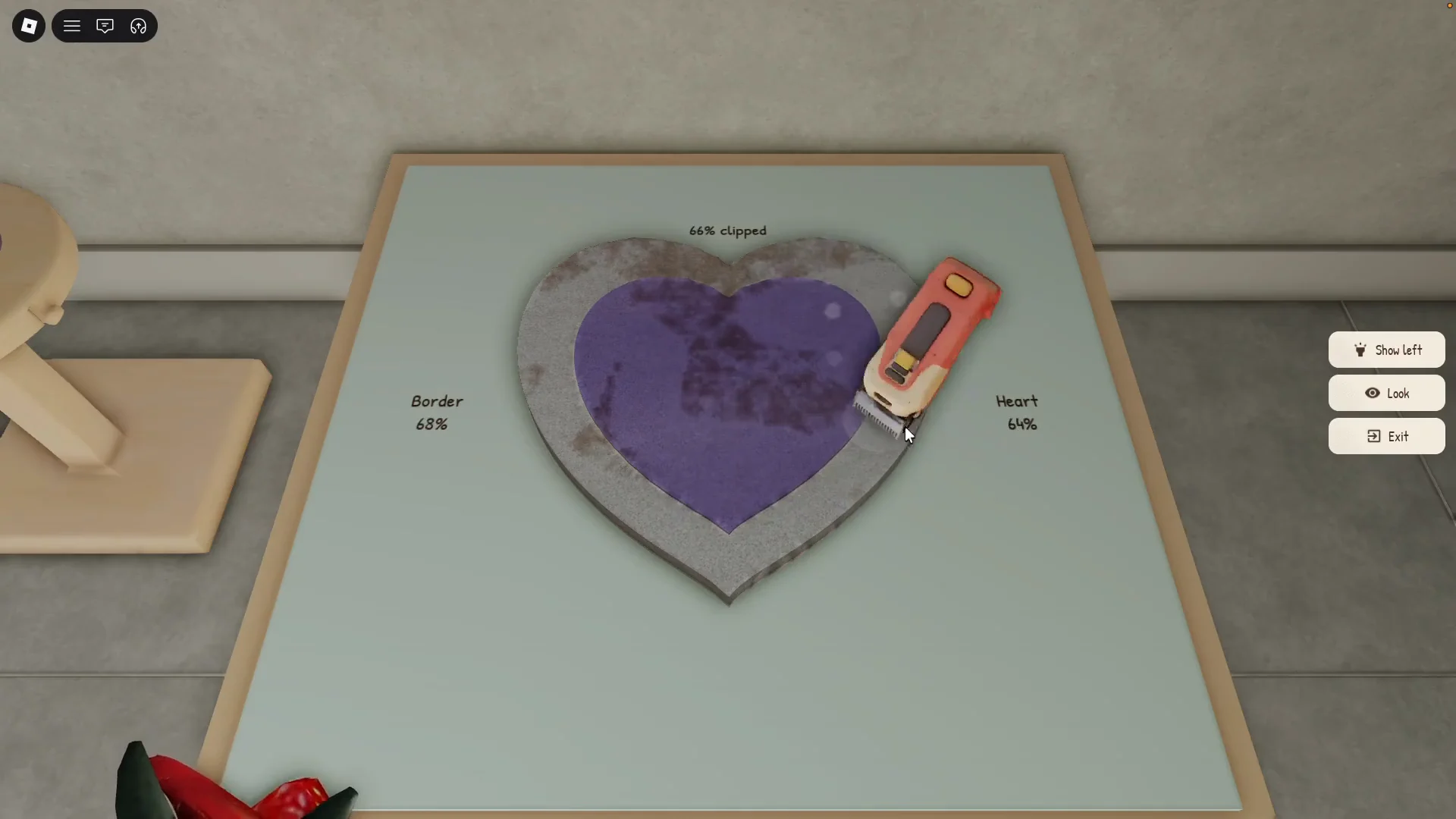 Crafting Inset Heart Rug
